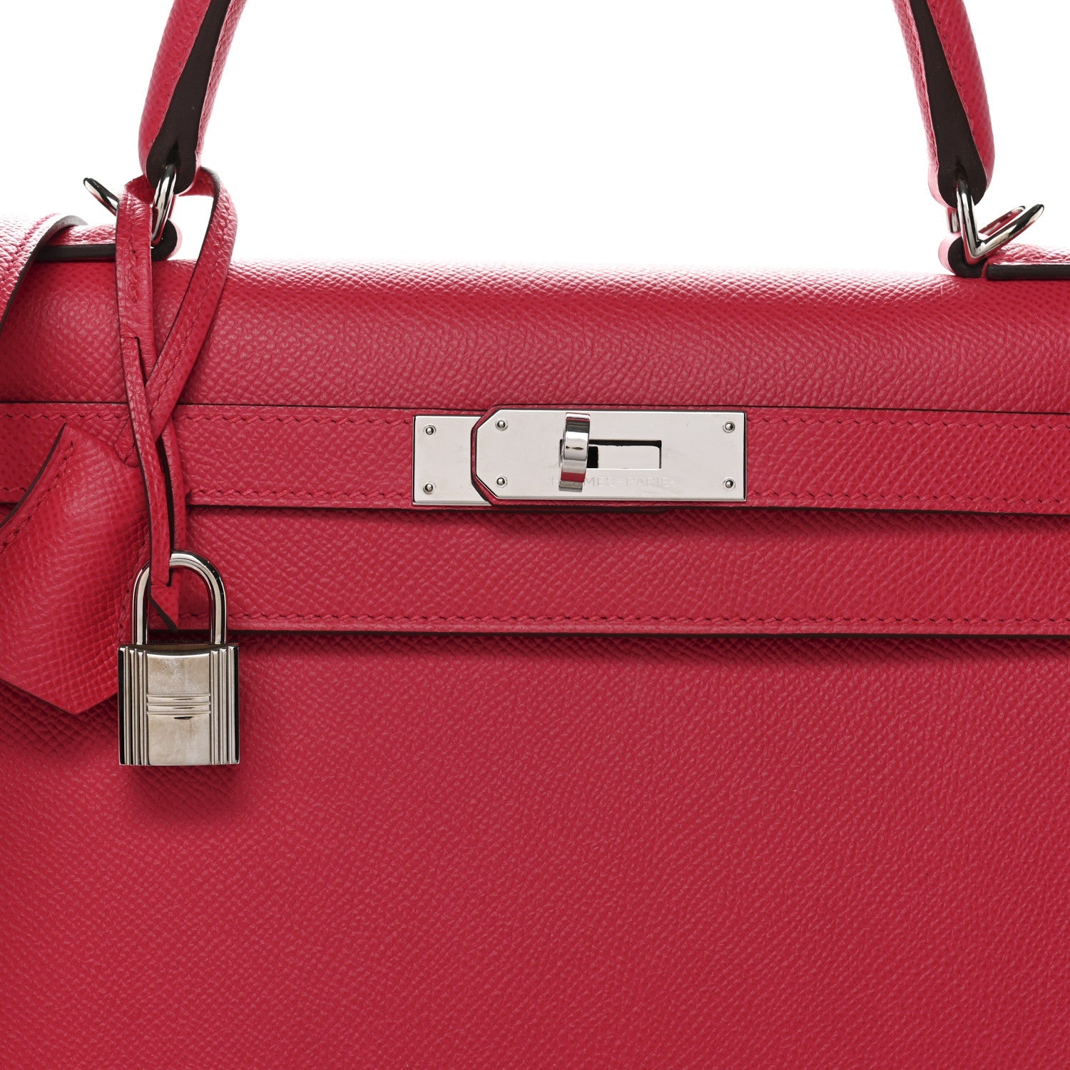 エルメス ケリー 28 外縫い Rose Extreme エプソン シルバー金具 HERMES KELLY 28 SELLIER ROSE EXTREME EPSOM SILVER HARDWARE