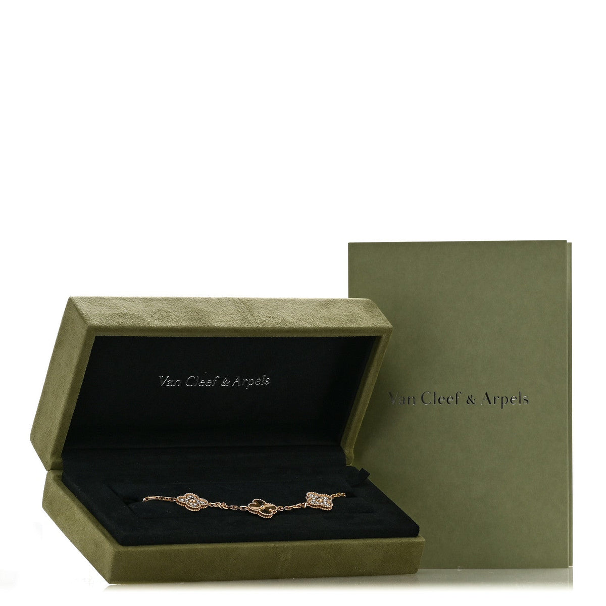 ヴァンクリーフ＆アーペル ヴィンテージアルハンブラ 5モチーフ ブレスレット マルチカラー 18K イエローゴールド VAN CLEEF & ARPELS VINTAGE ALHAMBRA 5 MOTIFS BRACELET MULTICOLOR 18K YELLOW GOLD