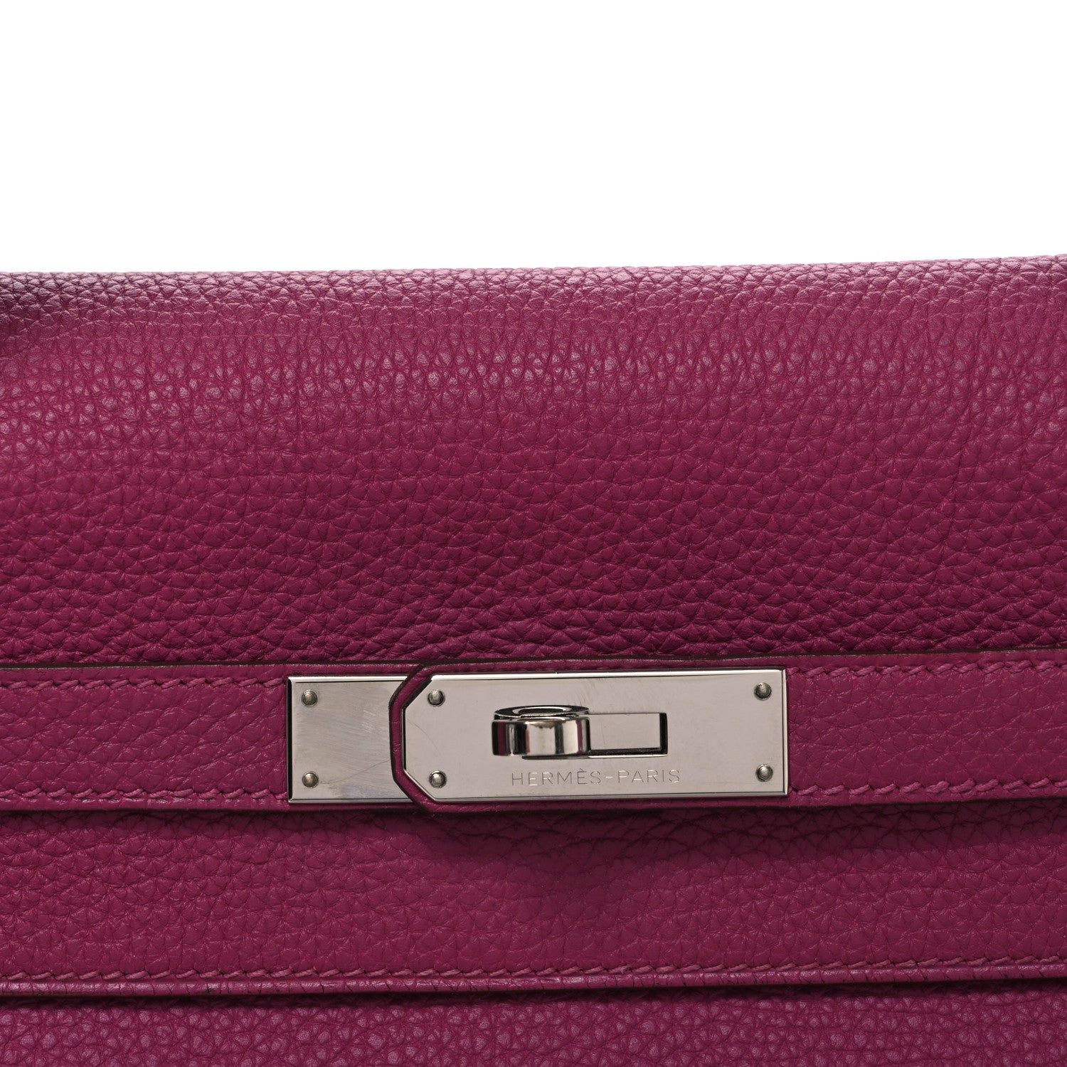 HERMES KELLY 35 RETOURNE TOSCA TOGO SILVER HARDWARE