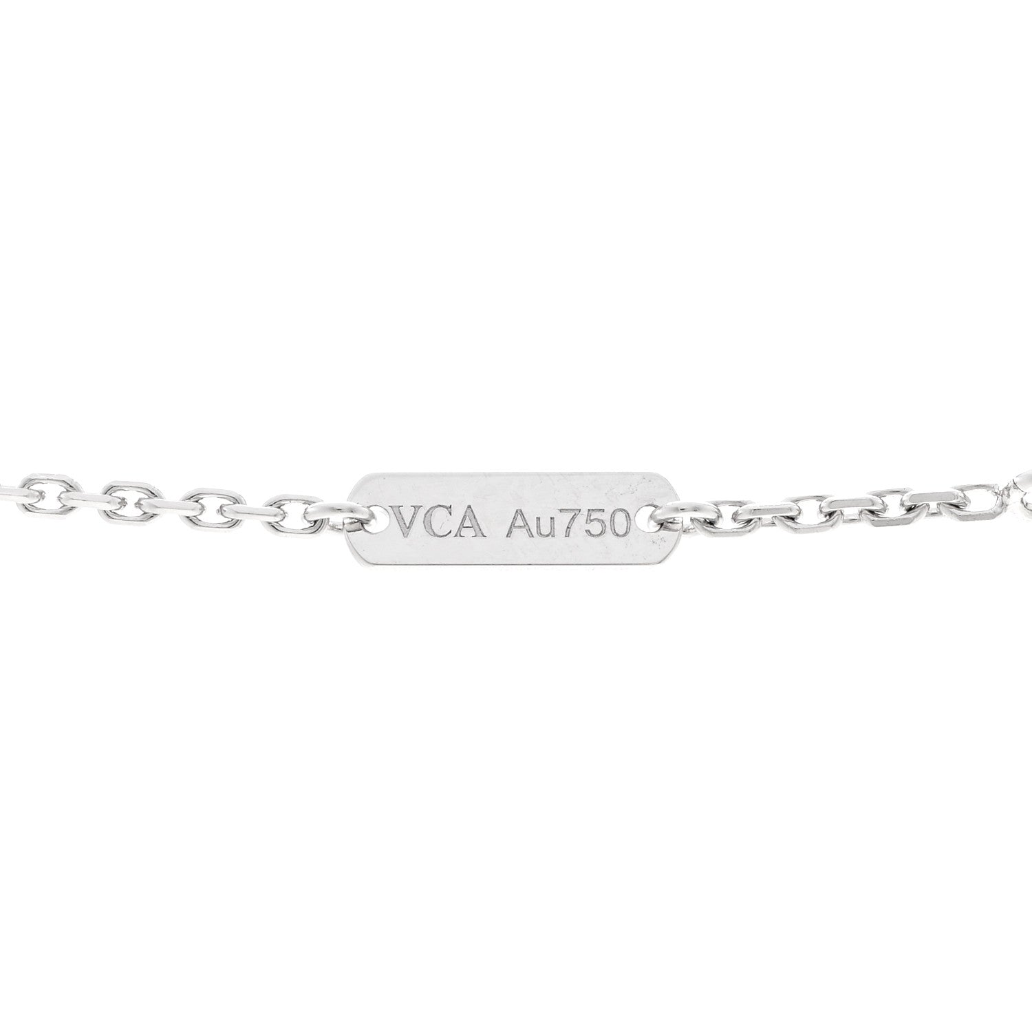 ヴァンクリーフ＆アーペル ヴィンテージアルハンブラ ペンダントネックレス ダイヤモンド 18K ホワイトゴールド VAN CLEEF & ARPELS VINTAGE ALHAMBRA PENDANT NECKLACE DIAMOND 18K WHITE GOLD