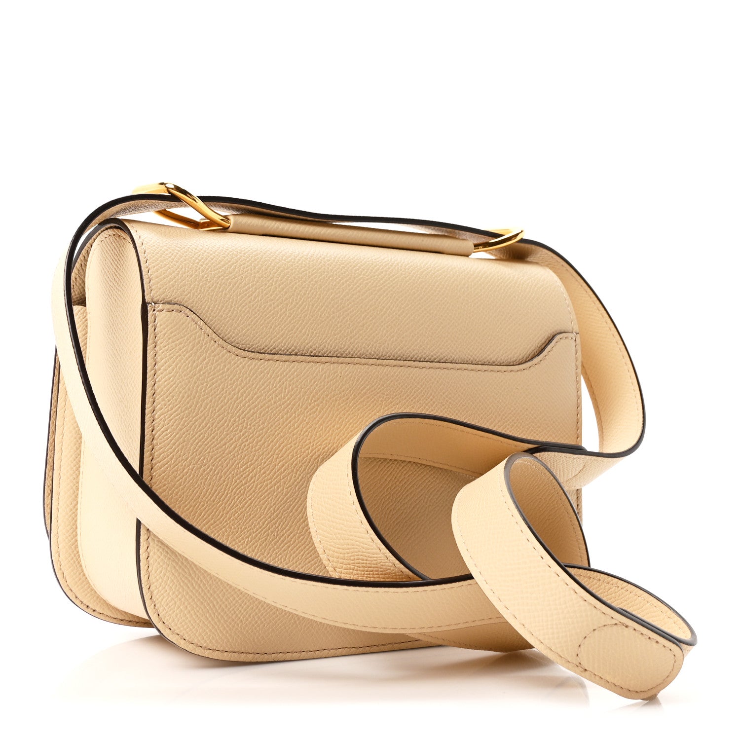 デルヴォー ランゴー ハンドバッグ Dune アルピナカーフスキン ゴールド金具/シルバー金具 DELVAUX LINGOT HANDBAG DUNE ALPINA CALFSKIN SILVER HARDWARE