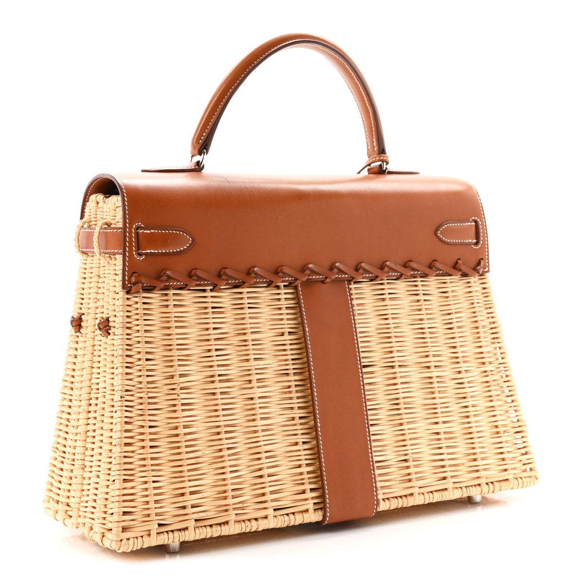 エルメス ケリー 35 Naturel Fauve バレニア シルバー金具 HERMES KELLY 35 NATUREL FAUVE BARENIA SILVER HARDWARE
