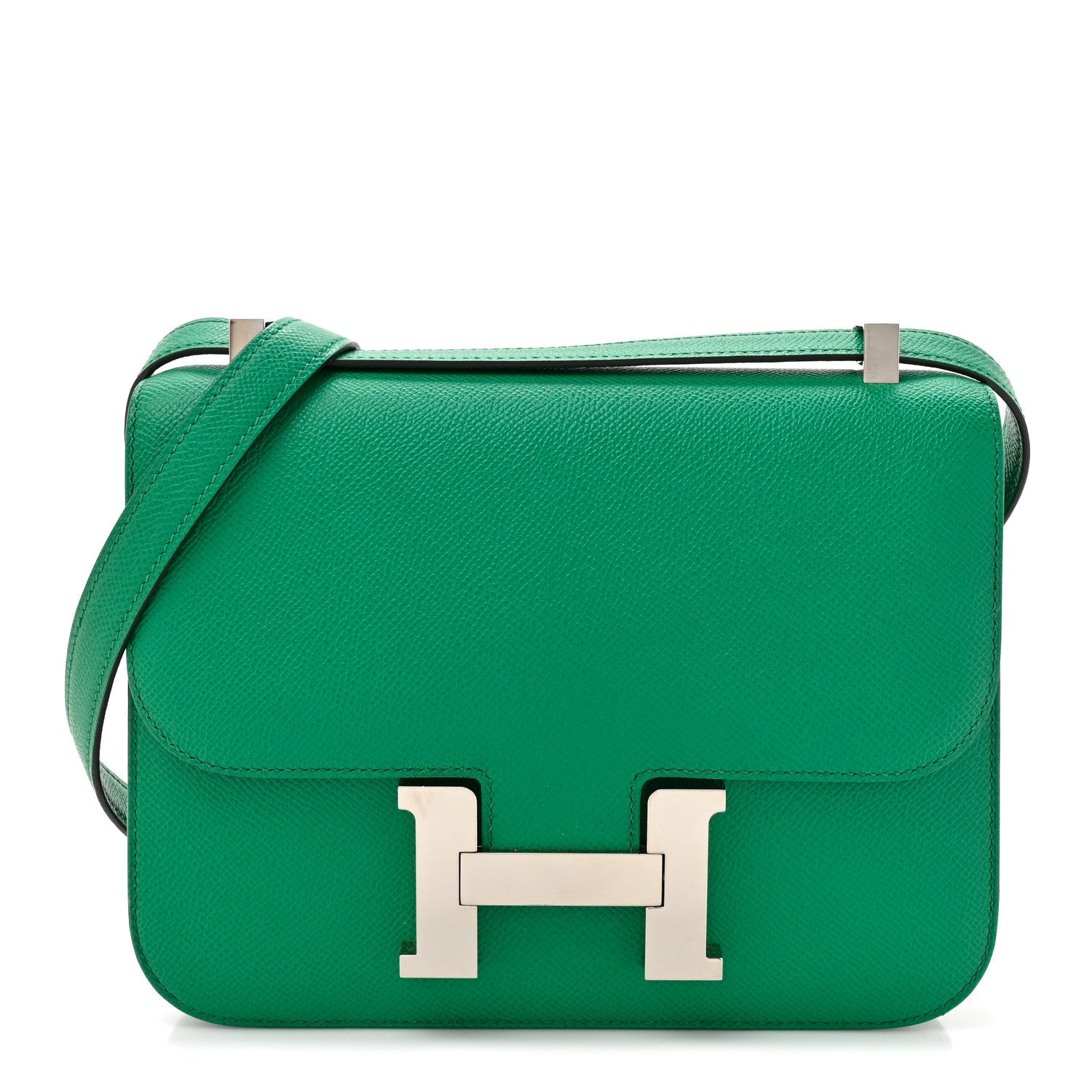 エルメス ミロワール コンスタンス 24 Vert Jade エプソン シルバー金具 HERMES CONSTANCE 24 VERT JADE EPSOM SILVER HARDWARE