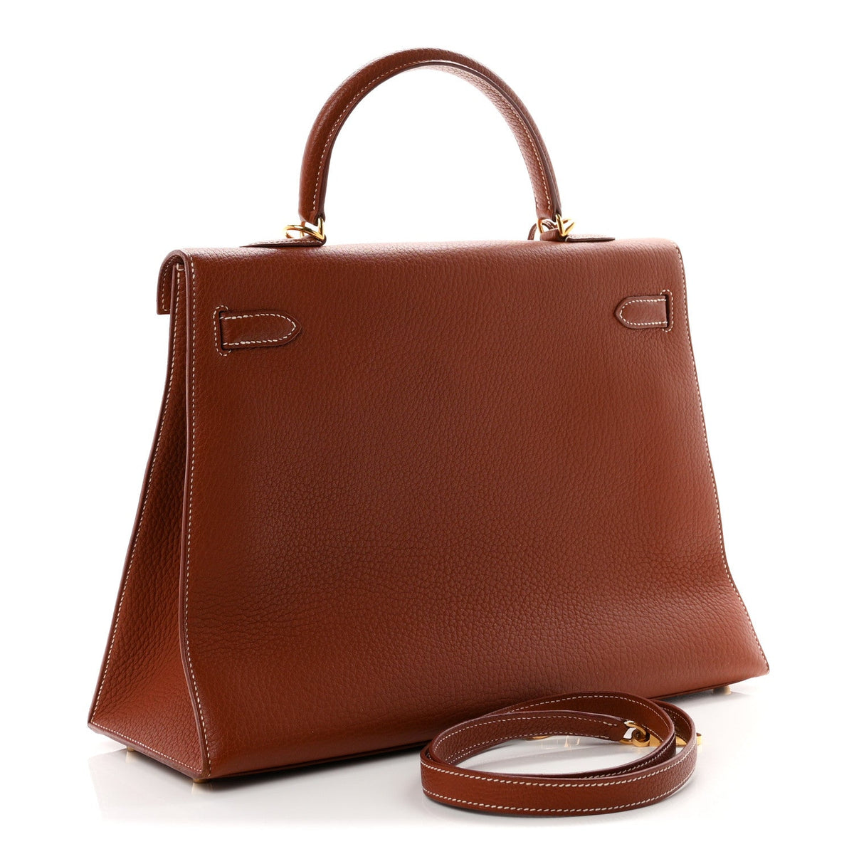 エルメス ケリー 35 外縫い Noisette アルデンヌ ゴールド金具 HERMES KELLY 35 SELLIER NOISETTE ARDENNES GOLD HARDWARE