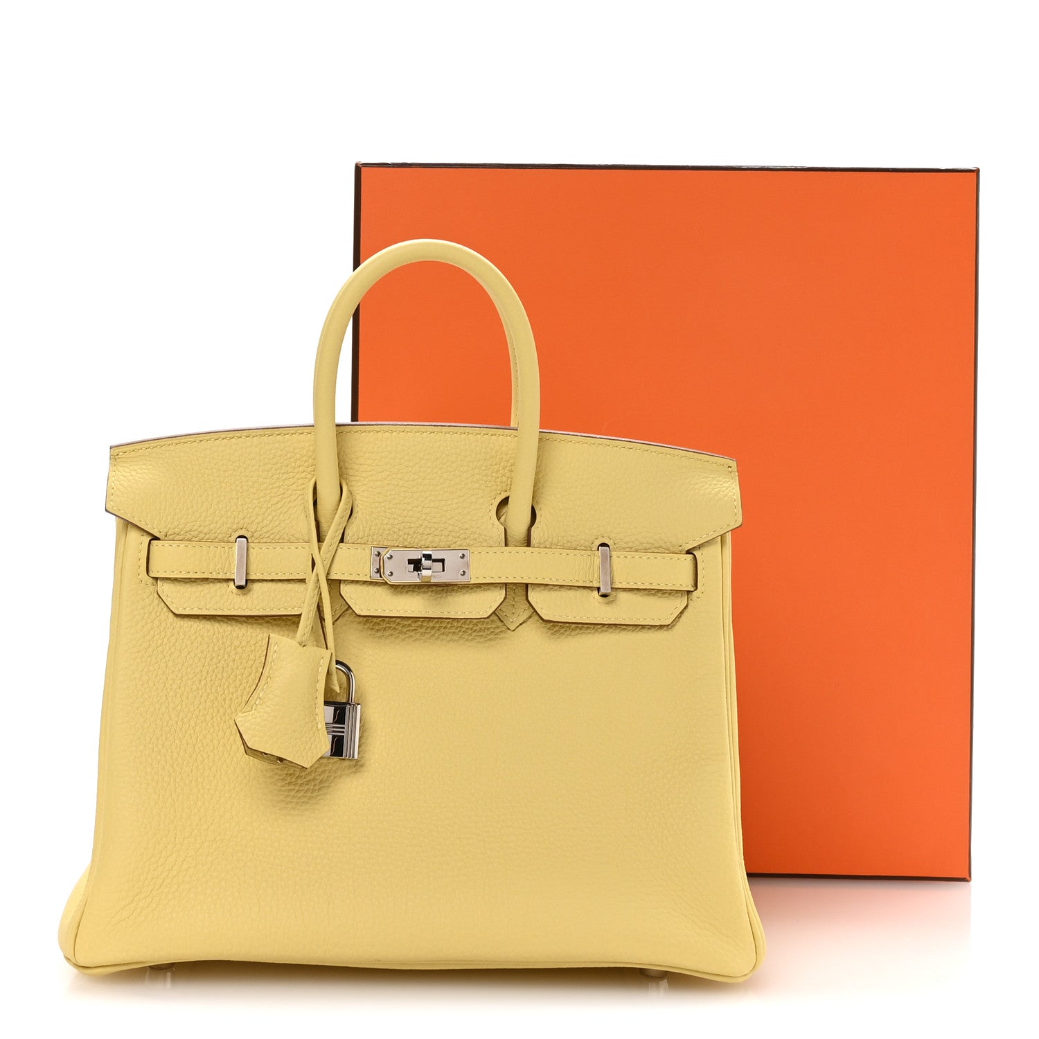 エルメス バーキン 25 Jaune Poussin トゴ シルバー金具 HERMES BIRKIN 25 JAUNE POUSSIN SILVER HARDWARE