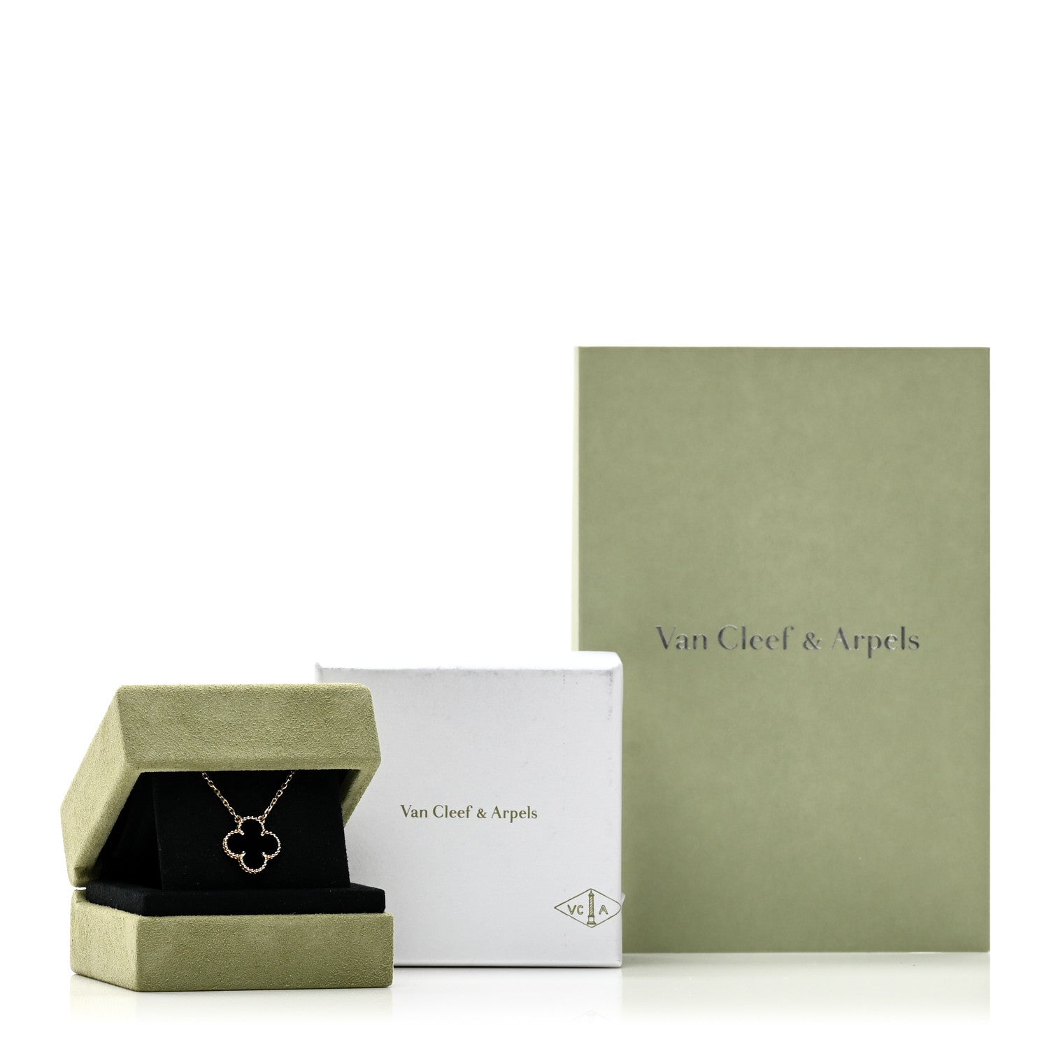 ヴァンクリーフ＆アーペル ヴィンテージアルハンブラ ペンダントネックレス ブラックオニキス 18K イエローゴールド VAN CLEEF & ARPELS VINTAGE ALHAMBRA PENDANT NECKLACE BLACK ONYX 18K YELLOW GOLD
