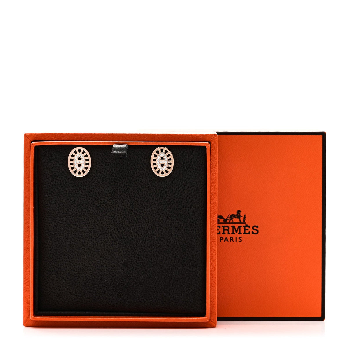 エルメス シェーヌダンクル ピアス 18K ローズゴールド ダイヤモンド HERMES CHAINE D'ANCRE EARRINGS 18K ROSE GOLD DIAMOND