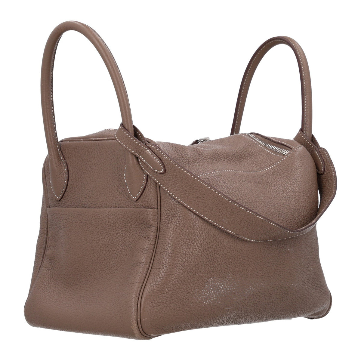 エルメス リンディ 30 Etoupe トリヨンクレマンス シルバー金具 HERMES LINDY 30 ETOUPE TAURILLON CLEMENCE SILVER HARDWARE