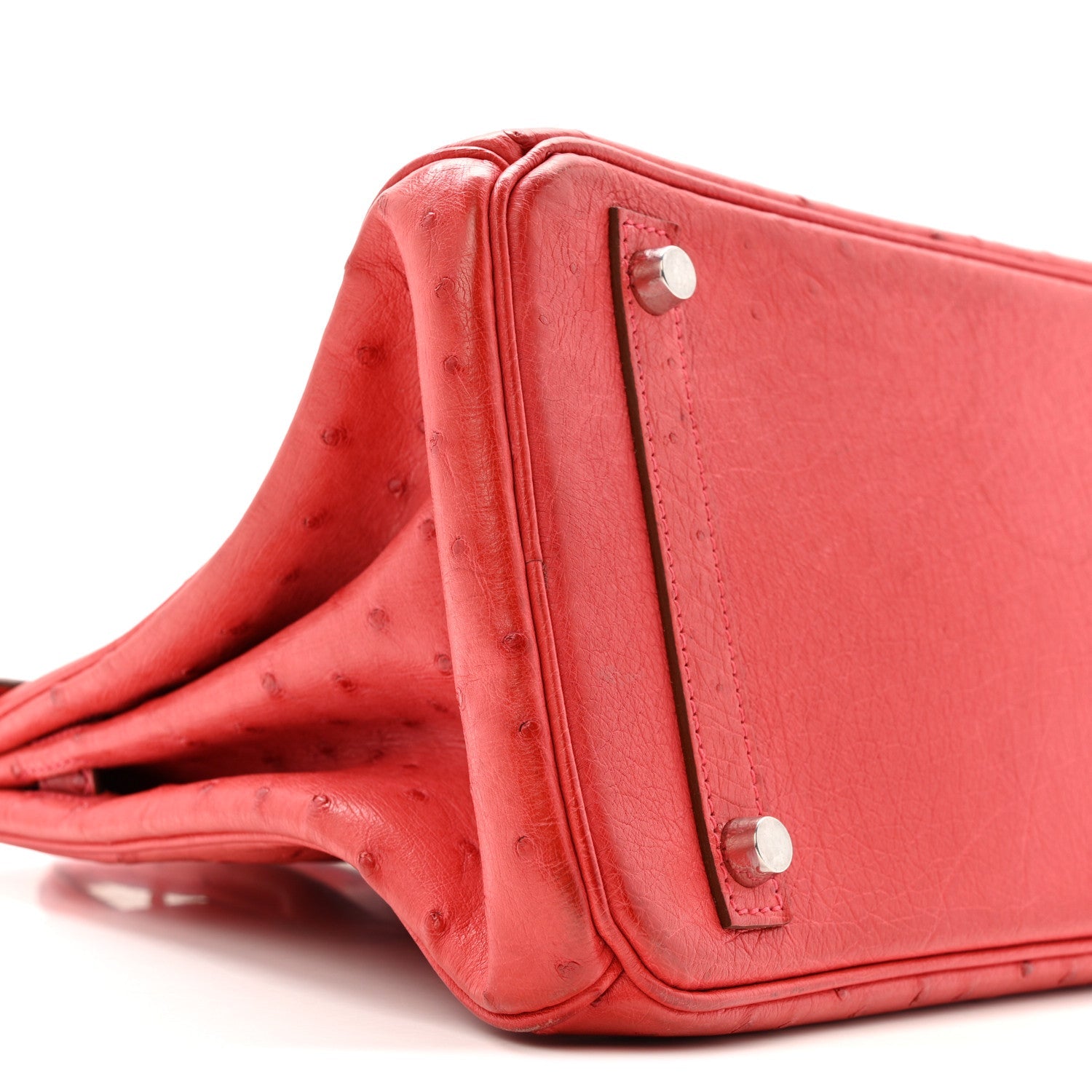 エルメス バーキン 30 Rouge Vif オーストリッチ シルバー金具 HERMES BIRKIN 30 ROUGE VIF OSTRICH SILVER HARDWARE