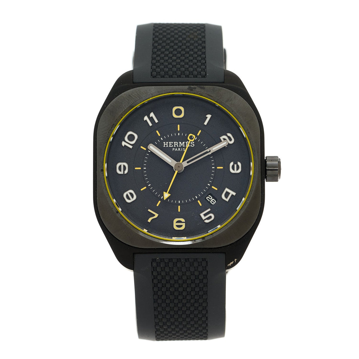 エルメス H08 ウォッチ 39mm Graphene Nickel Noir HERMES H08 WATCH 39MM GRAPHENE NICKEL NOIR