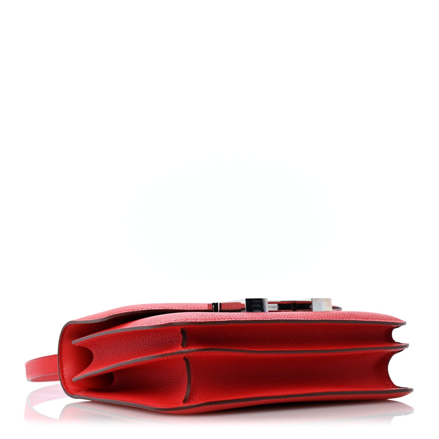 エルメス ミニコンスタンス 18 Rouge De Coeur Rubis エプソン レッドエナメル金具 HERMES MINI CONSTANCE 18 ROUGE DE COEUR RUBIS EPSOM