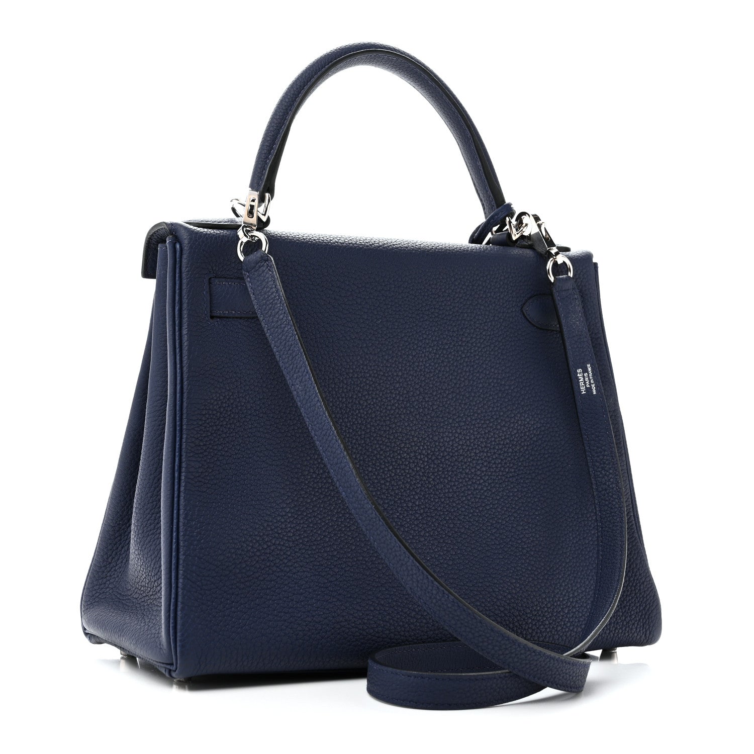 エルメス ケリー 28 内縫い Bleu Saphir トゴ シルバー金具 HERMES KELLY 28 RETOURNE BLEU SAPHIR TOGO SILVER HARDWARE
