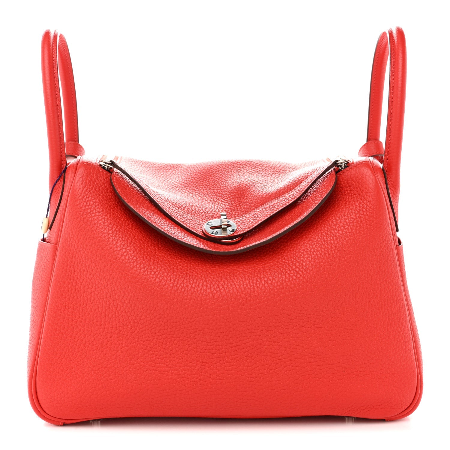 エルメス リンディ 30 Rouge Tomate トリヨンクレマンス シルバー金具 HERMES LINDY 30 ROUGE TOMATE TAURILLON CLEMENCE SILVER HARDWARE