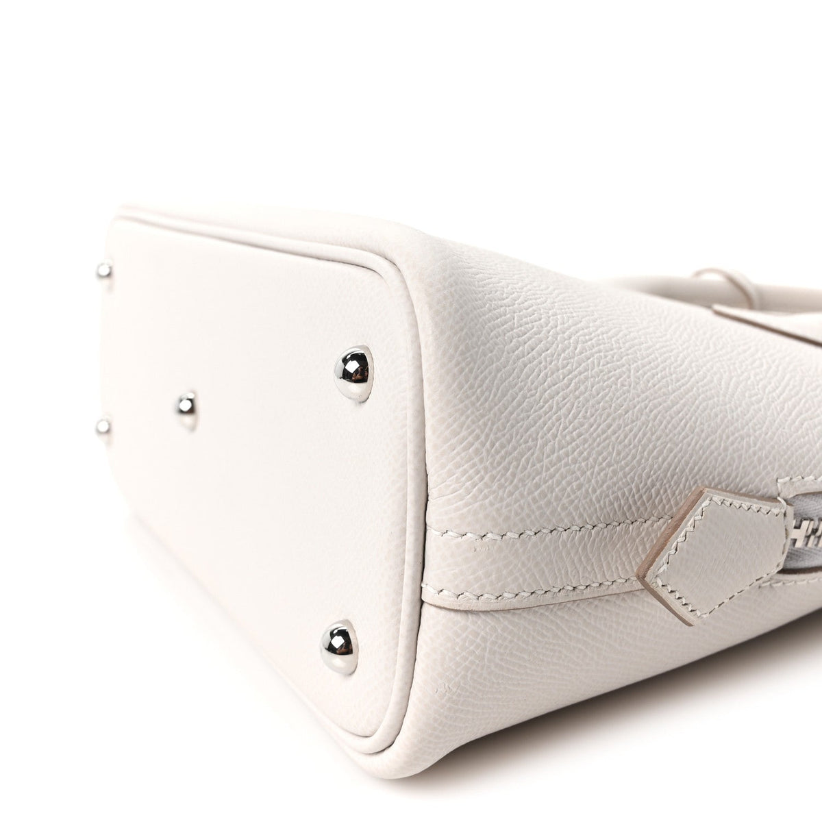 Hermès Bolide 1923 25 Craie Epsom Silver Hardware