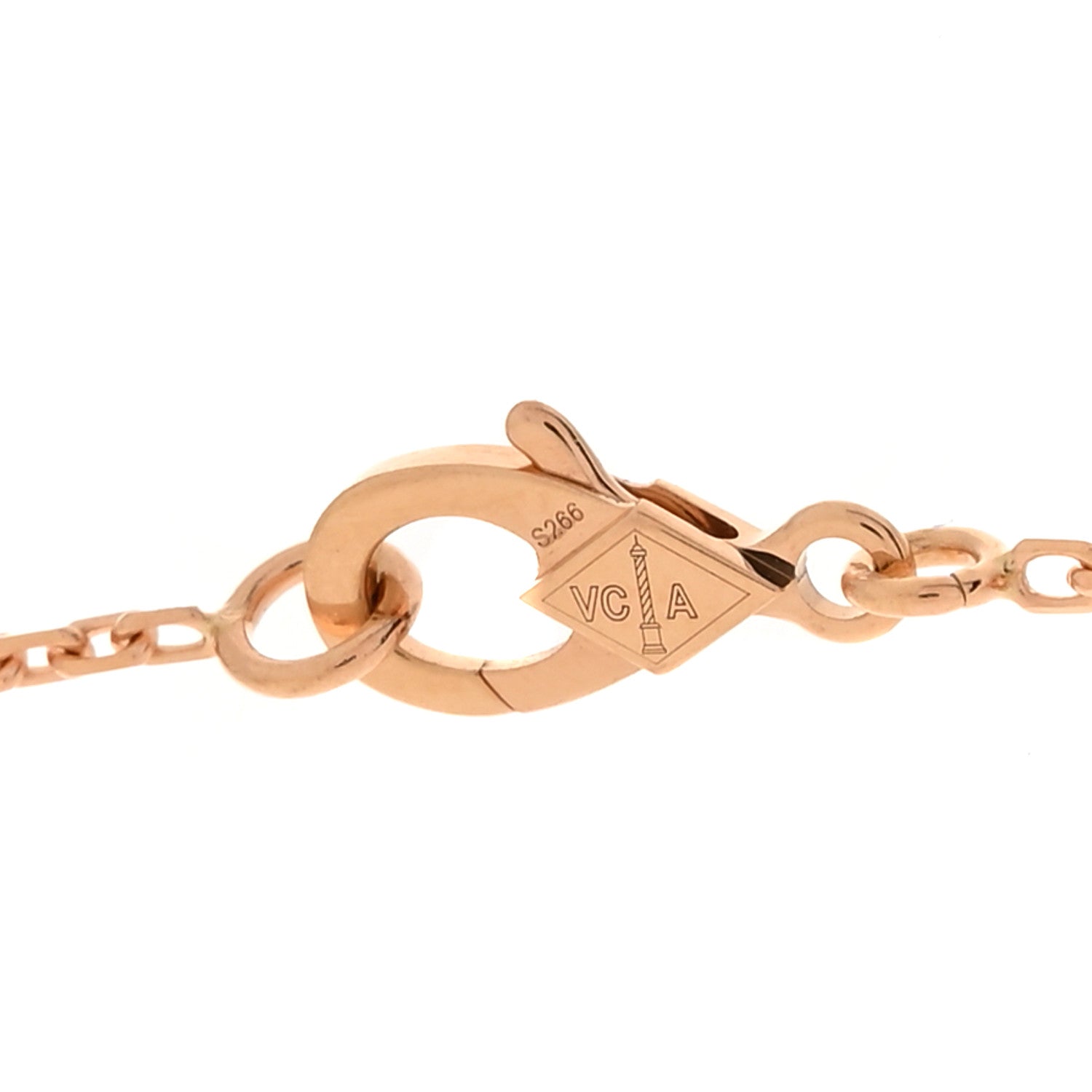 ヴァンクリーフ＆アーペル ヴィンテージアルハンブラ ペンダントネックレス ダイヤモンド 18K ローズゴールド VAN CLEEF & ARPELS VINTAGE ALHAMBRA PENDANT NECKLACE DIAMOND 18K ROSE GOLD