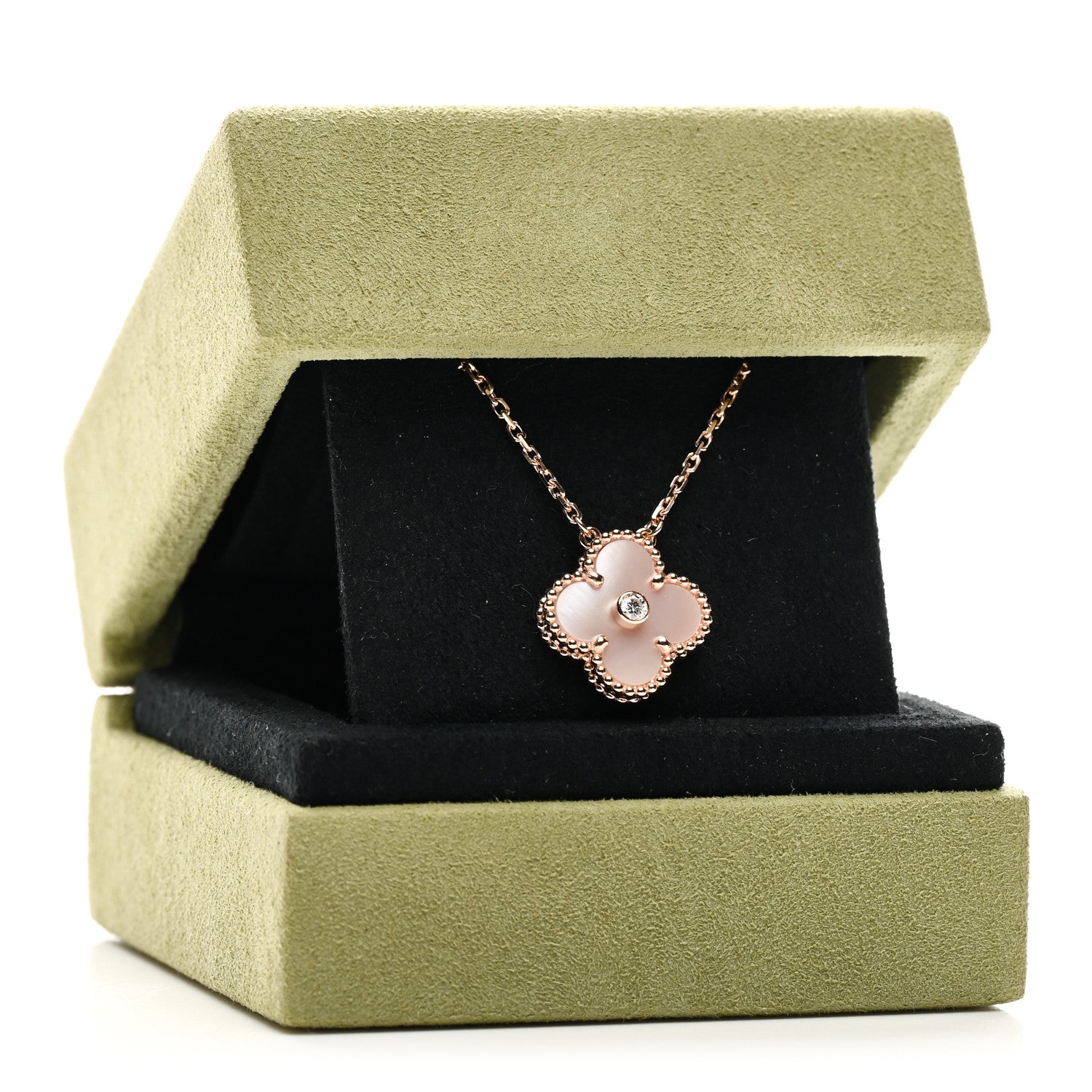ヴァンクリーフ＆アーペル ヴィンテージアルハンブラ ペンダントネックレス マルチカラー 18K ローズゴールド VAN CLEEF & ARPELS VINTAGE ALHAMBRA PENDANT NECKLACE MULTICOLOR 18K ROSE GOLD