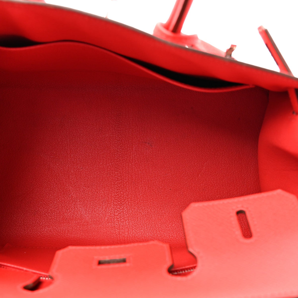 エルメス バーキン 25 外縫い Rouge De Coeur エプソン シルバー金具 HERMES BIRKIN 25 SELLIER ROUGE DE COEUR EPSOM SILVER HARDWARE