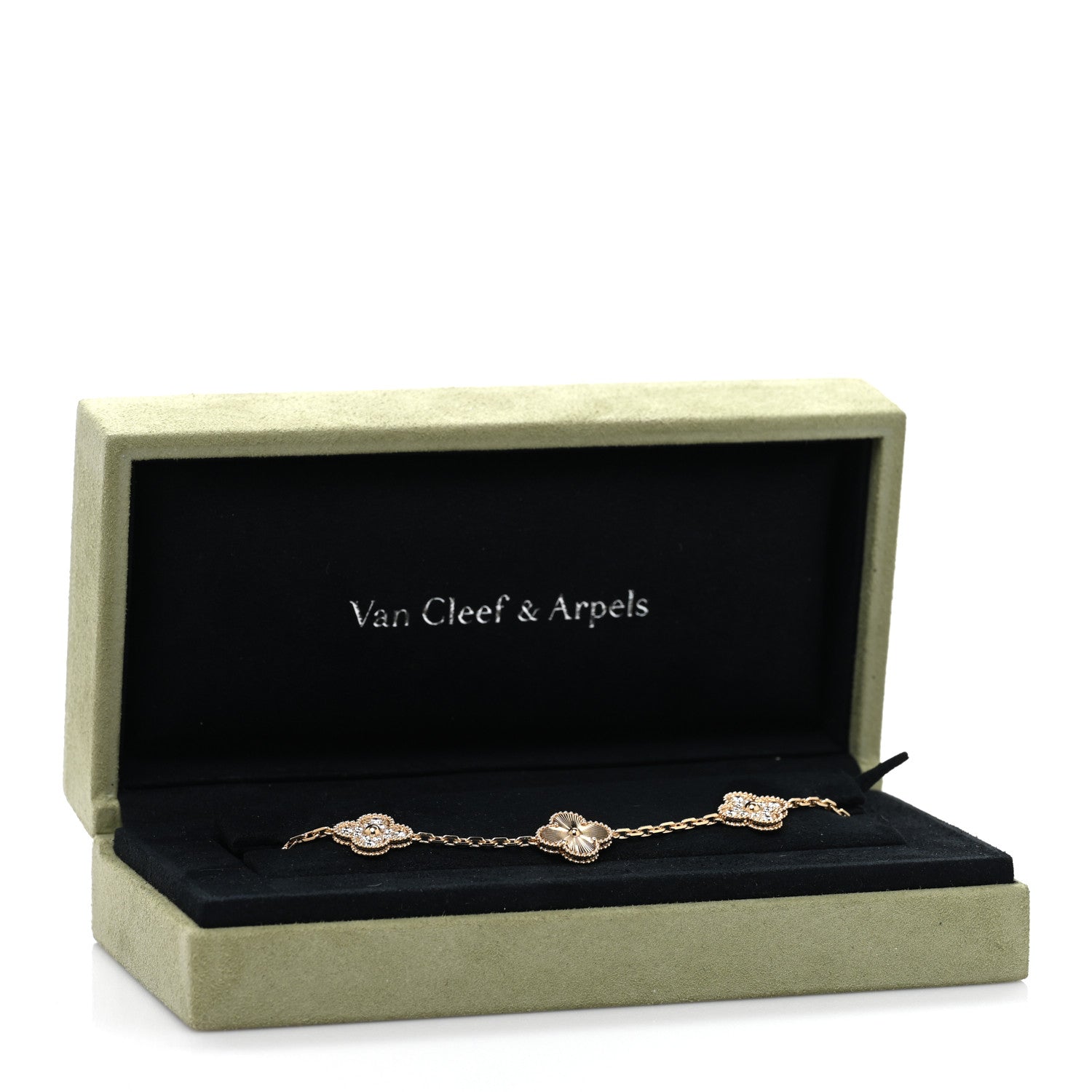 ヴァンクリーフ＆アーペル ヴィンテージアルハンブラ 5モチーフ ブレスレット マルチカラー 18K イエローゴールド VAN CLEEF & ARPELS VINTAGE ALHAMBRA 5 MOTIFS BRACELET MULTICOLOR 18K YELLOW GOLD