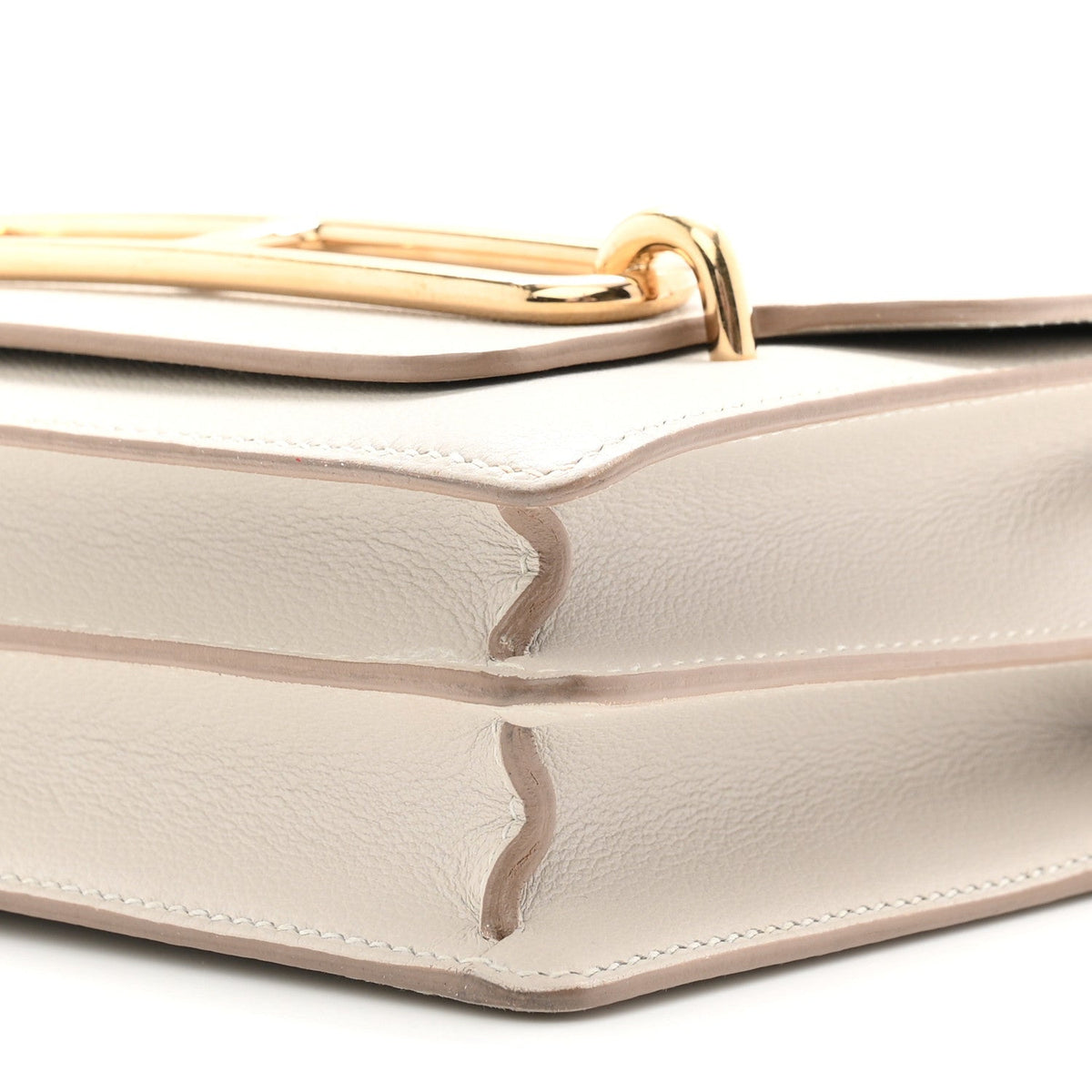 エルメス ミニルリ Gris Perle エバーカラー ゴールド金具 HERMES ROULIS GRIS PERLE EVERCOLOR GOLD HARDWARE