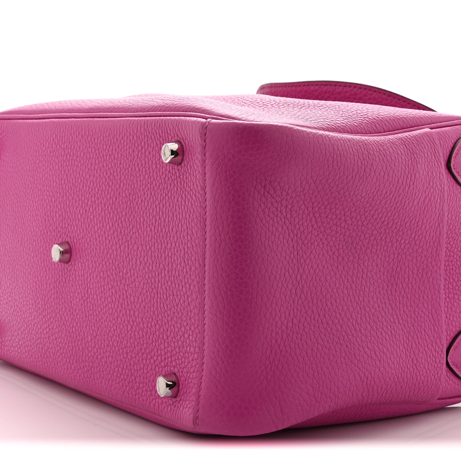 HERMES LINDY 30 MAGNOLIA TAURILLON CLEMENCE SILVER HARDWARE
