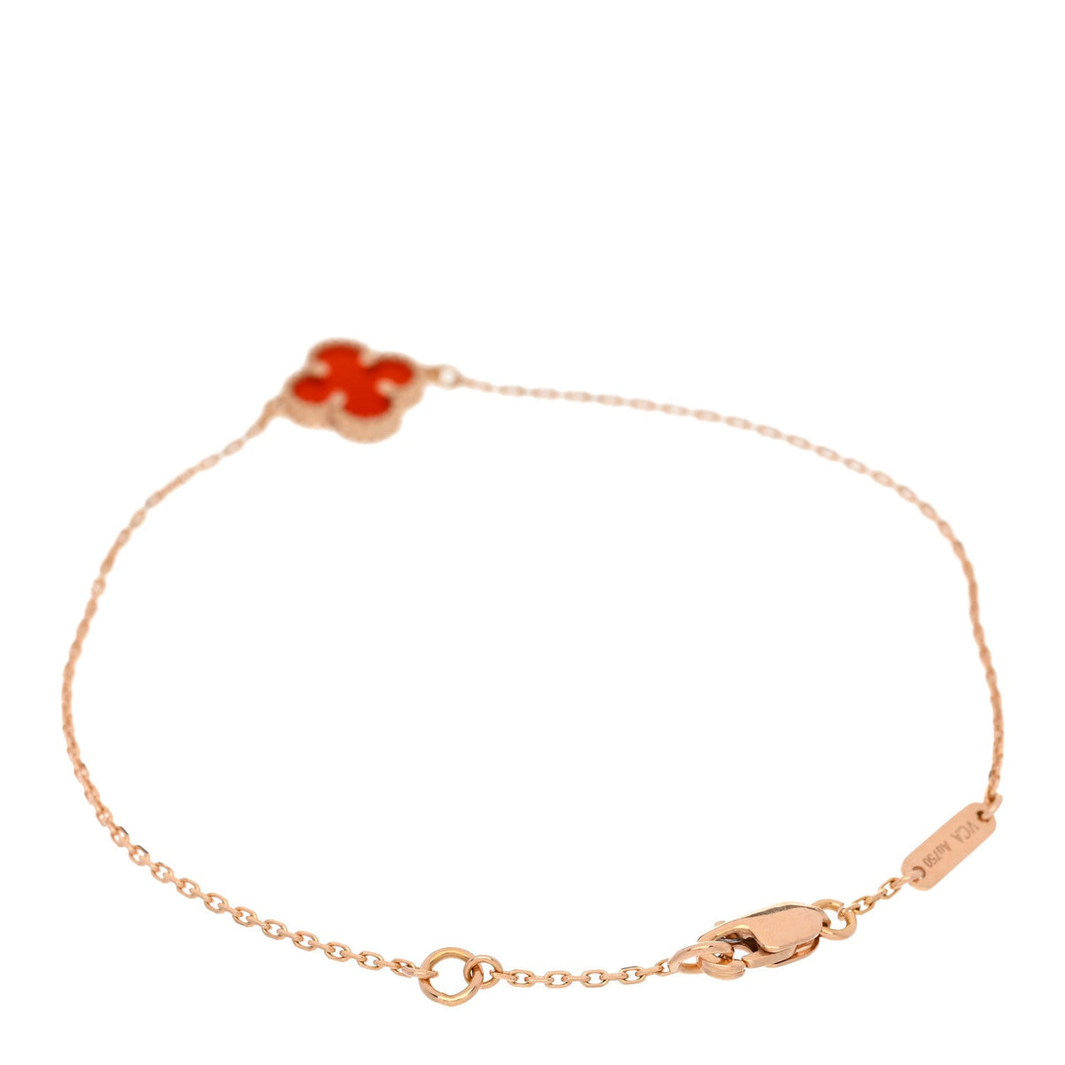 ヴァンクリーフ＆アーペル スウィートアルハンブラ ブレスレット カーネリアン 18K ローズゴールド VAN CLEEF & ARPELS SWEET ALHAMBRA BRACELET CARNELIAN 18K ROSE GOLD