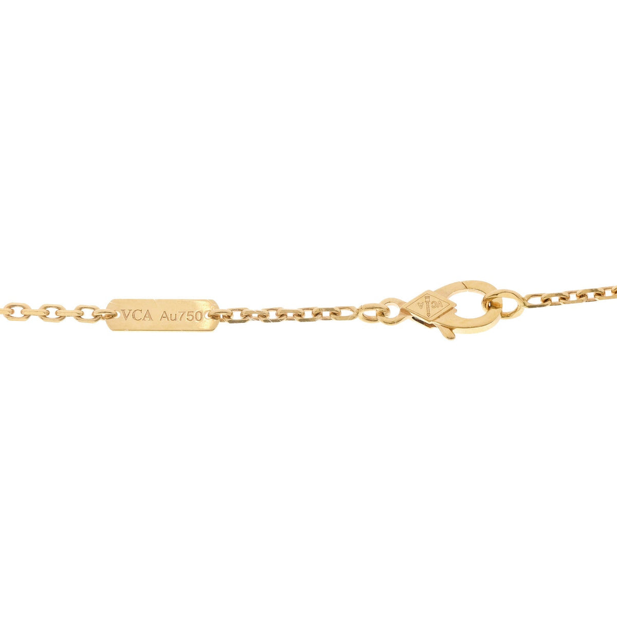Van Cleef & Arpels Magic Alhambra Pendant Necklace Malachite 18K Yellow Gold 