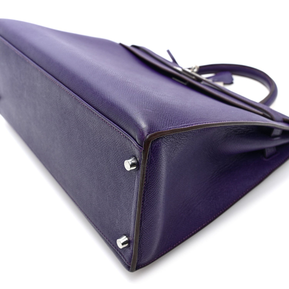 エルメス ケリー 35 外縫い Iris エプソン シルバー金具 HERMES KELLY 35 SELLIER IRIS EPSOM SILVER HARDWARE