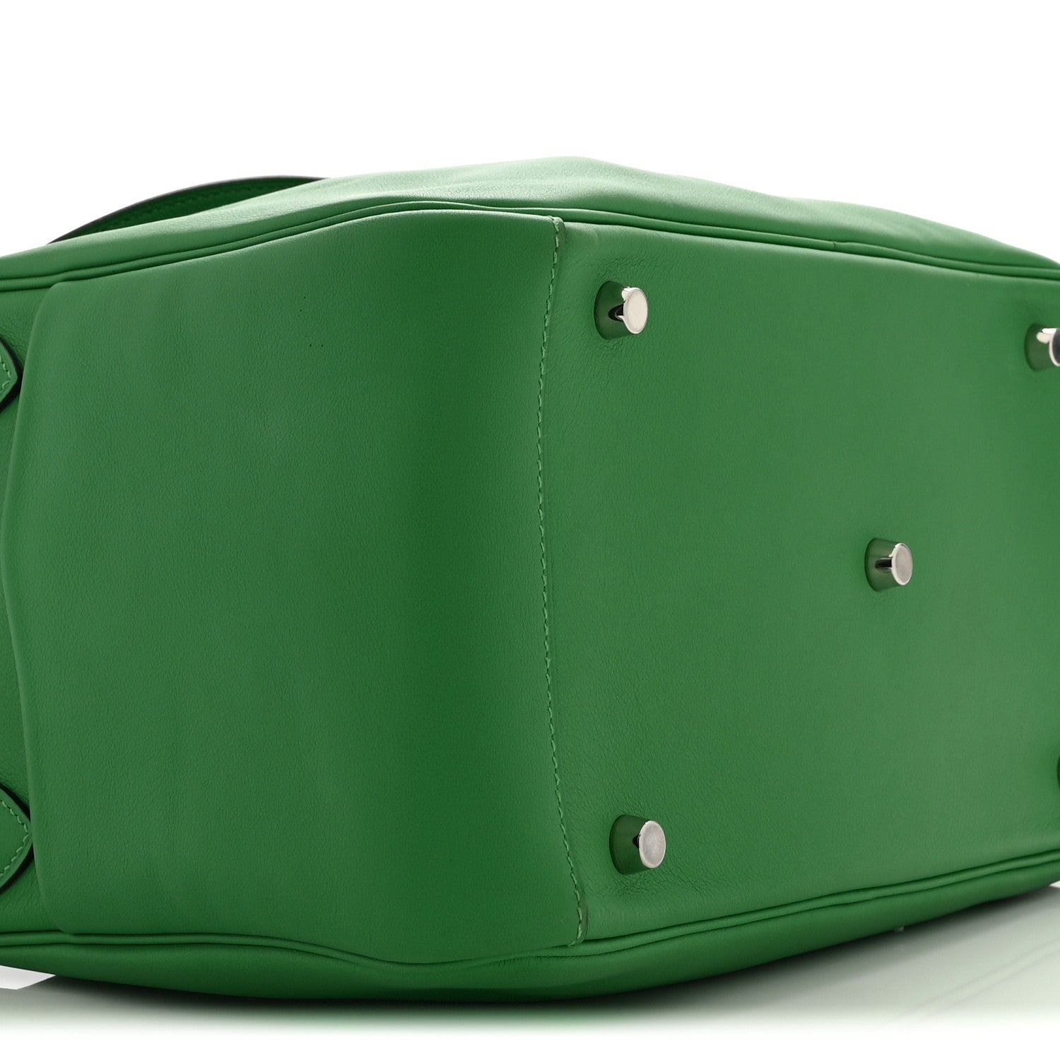 HERMES LINDY 30 BAMBOU SWIFT SILVER HARDWARE