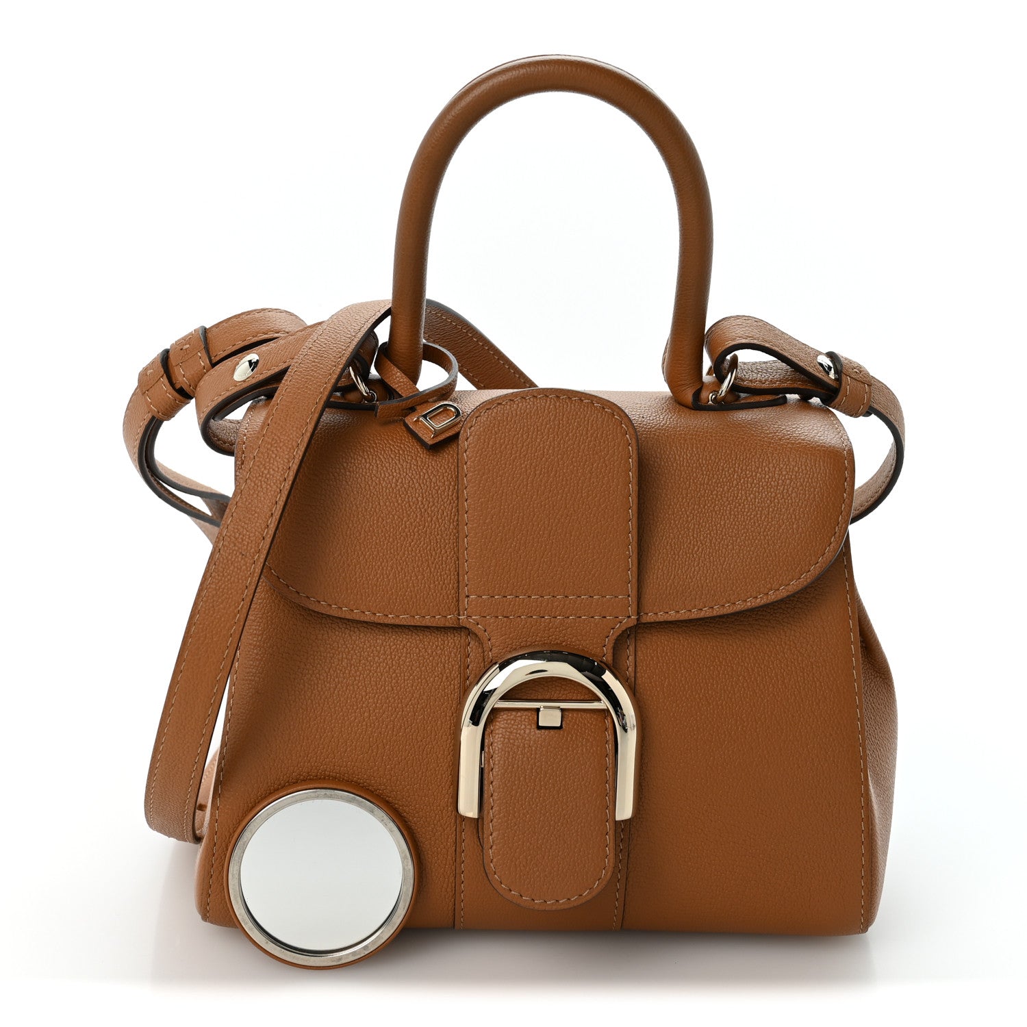 デルヴォー ブリヨン ミニ ショルダーバッグ Natural グレインドカーフスキン ゴールド金具 DELVAUX BRILLANT MINI SHOULDER BAG NATURAL GRAINED CALFSKIN GOLD HARDWARE