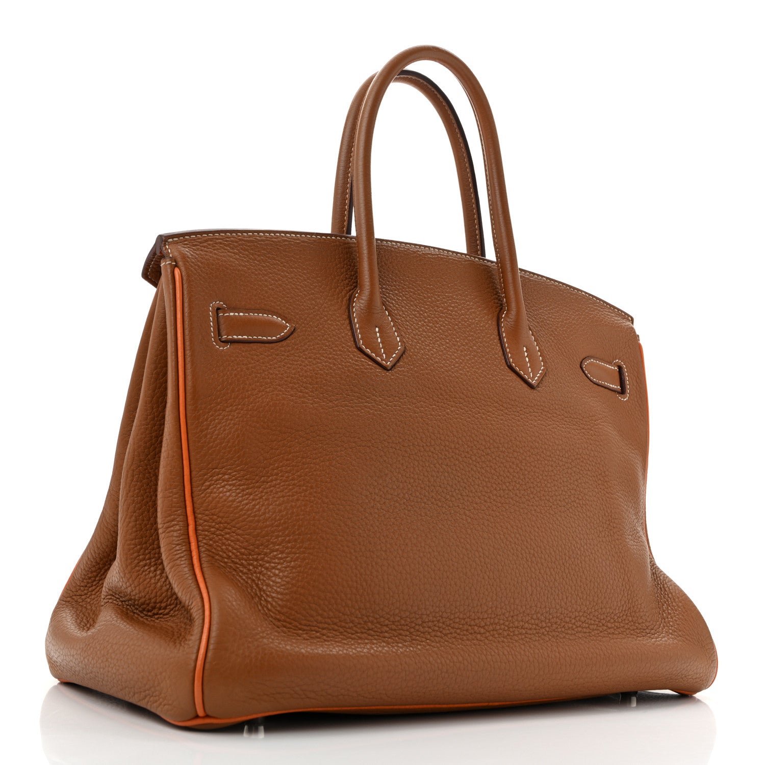 エルメス バーキン 35 HSS パーソナルオーダー Gold Orange トゴ シルバー金具 HERMES BIRKIN 35 HSS PERSONAL ORDER GOLD ORANGE TOGO SILVER HARDWARE