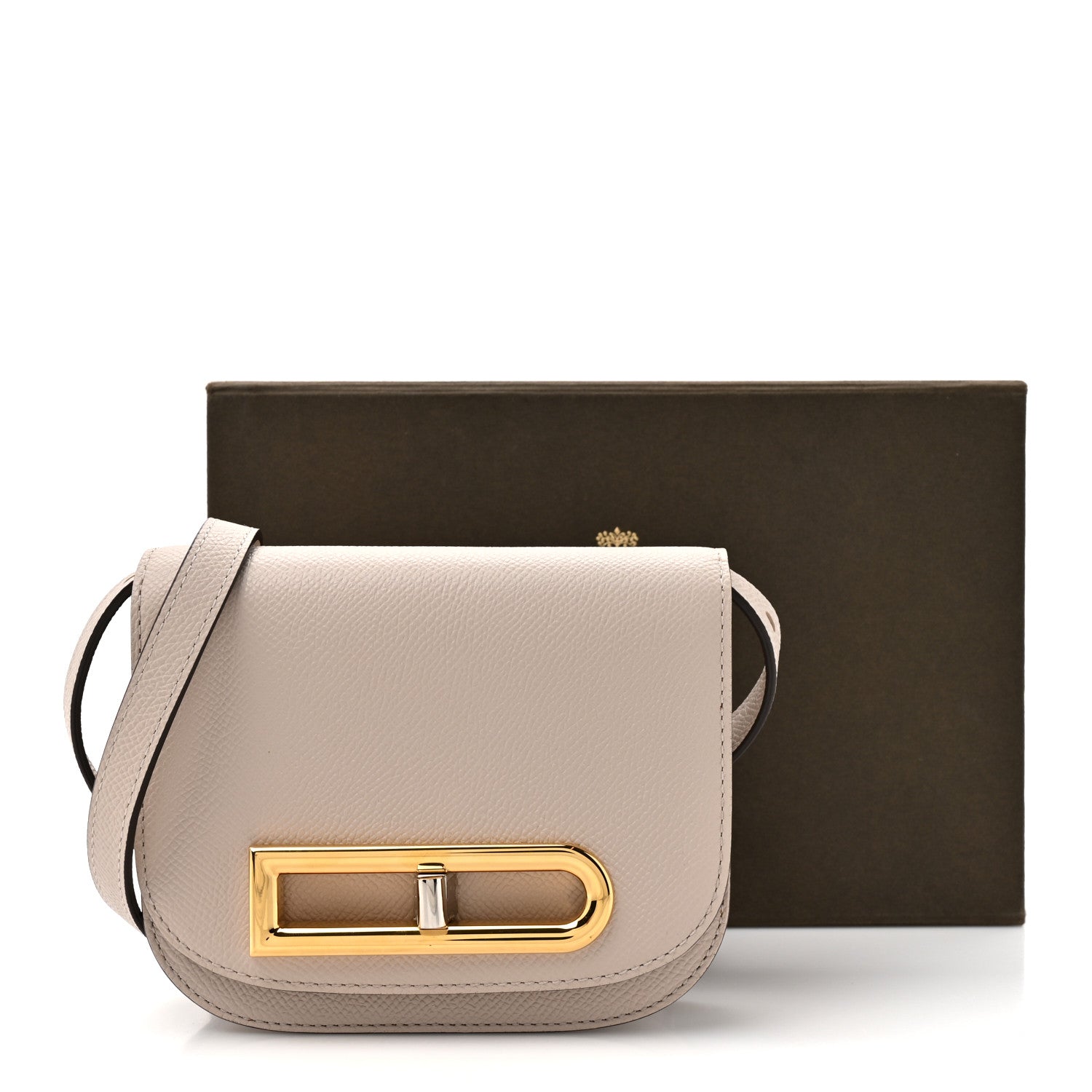 デルヴォー ランゴー トイ ハンドバッグ Sesame アルピナカーフスキン ローズゴールド金具 DELVAUX LINGOT TOY HANDBAG SESAME ALPINA CALFSKIN ROSE GOLD HARDWARE