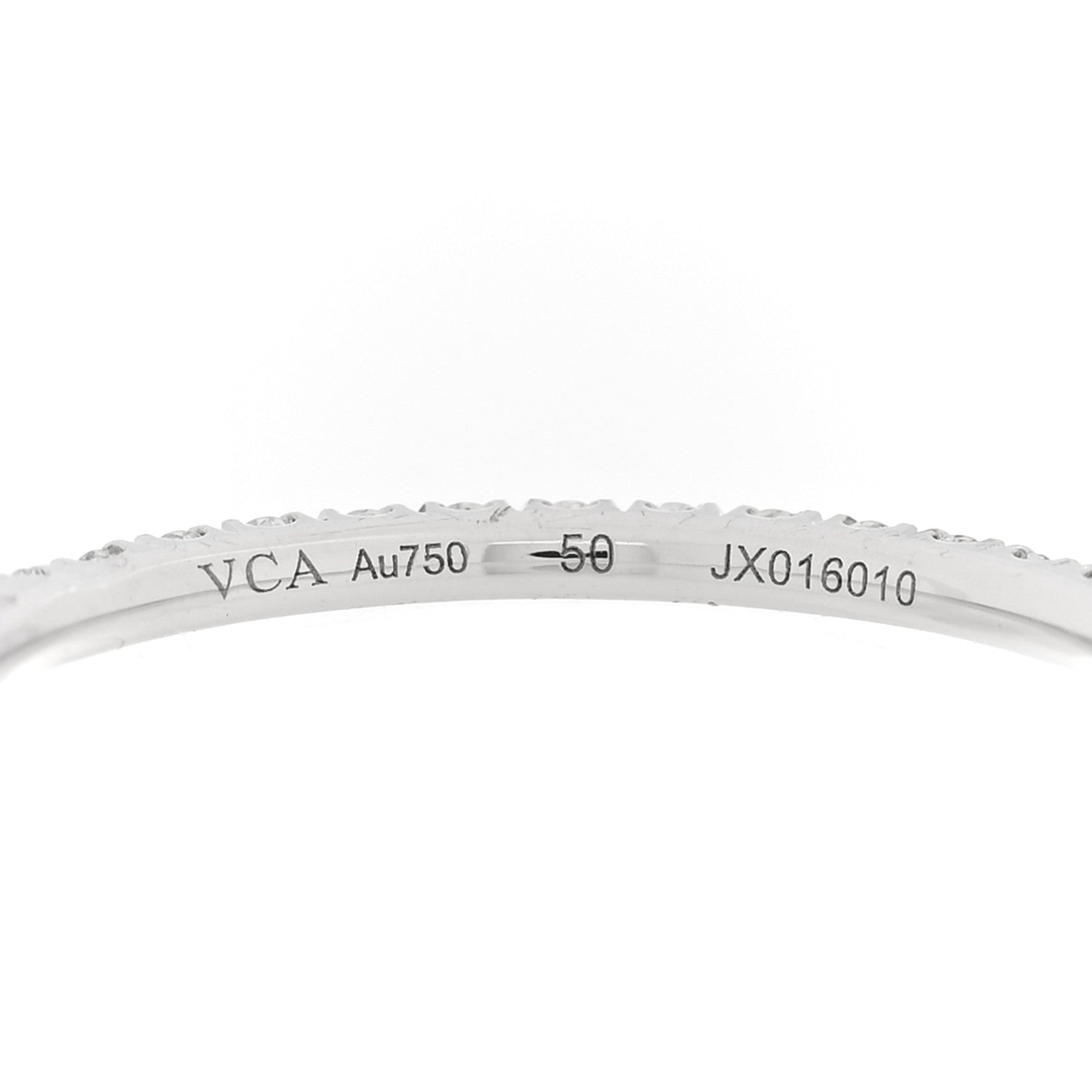 ヴァンクリーフ＆アーペル 25mm リング ダイヤモンド 18K ホワイト