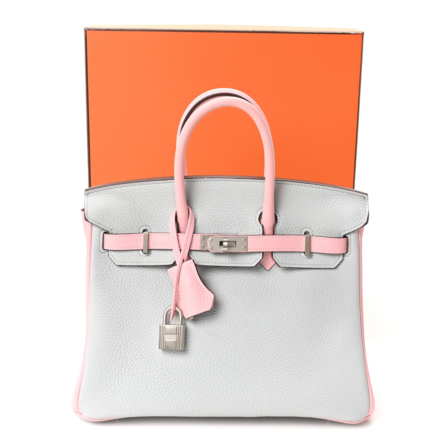 エルメス バーキン 25 HSS パーソナルオーダー Bleu Pale Rose Sakura トゴ シルバー金具 HERMES BIRKIN 25 HSS PERSONAL ORDER BLEU PALE ROSE SAKURA TOGO SILVER HARDWARE