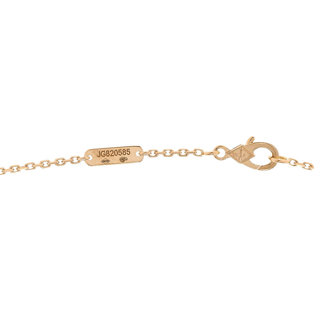 ヴァンクリーフ＆アーペル ヴィンテージアルハンブラ ペンダントネックレス ギョーシェ 18K イエローゴールド VAN CLEEF & ARPELS VINTAGE ALHAMBRA PENDANT NECKLACE GUILLOCHÉ 18K YELLOW GOLD