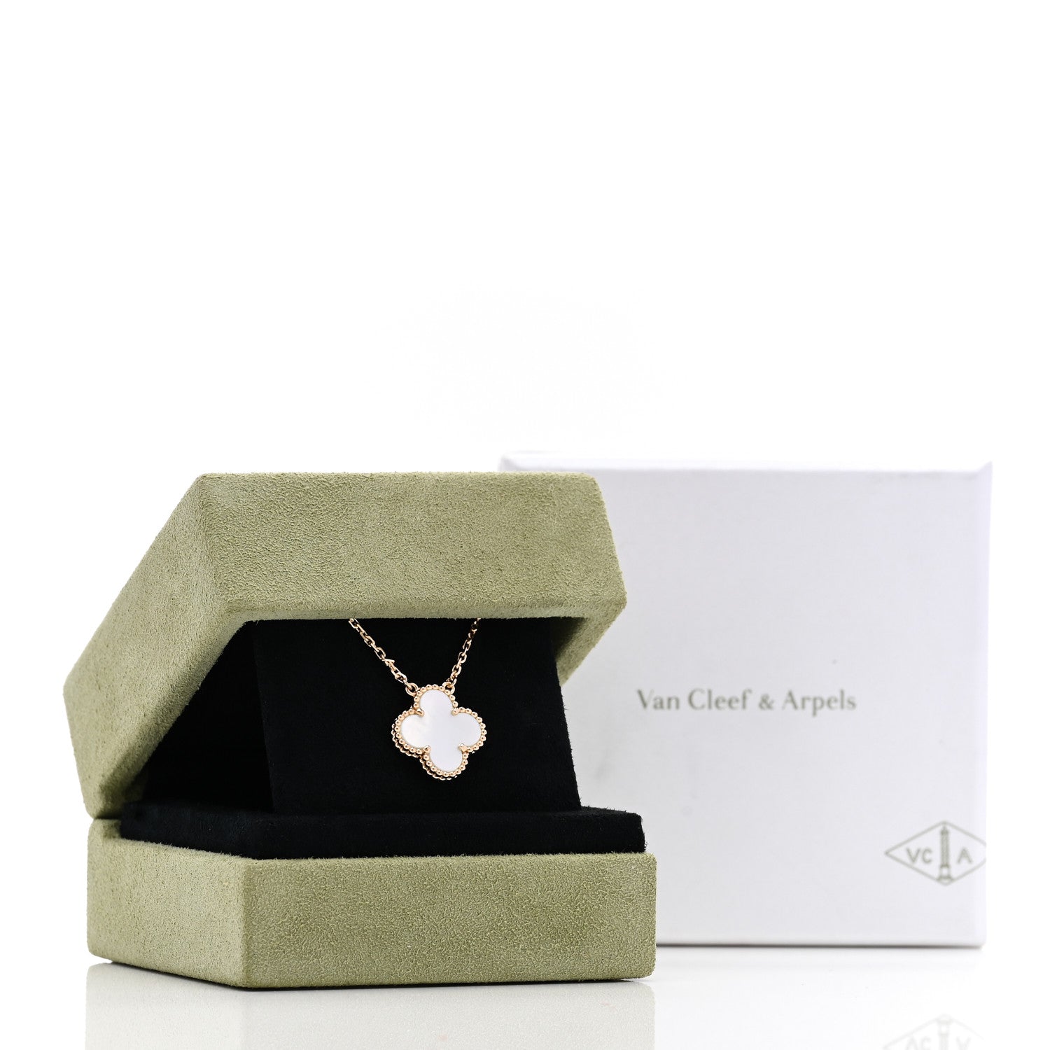 ヴァンクリーフ＆アーペル ヴィンテージアルハンブラ ペンダントネックレス マザーオブパール 18K イエローゴールド VAN CLEEF & ARPELS VINTAGE ALHAMBRA PENDANT NECKLACE MOTHER OF PEARL 18K YELLOW GOLD