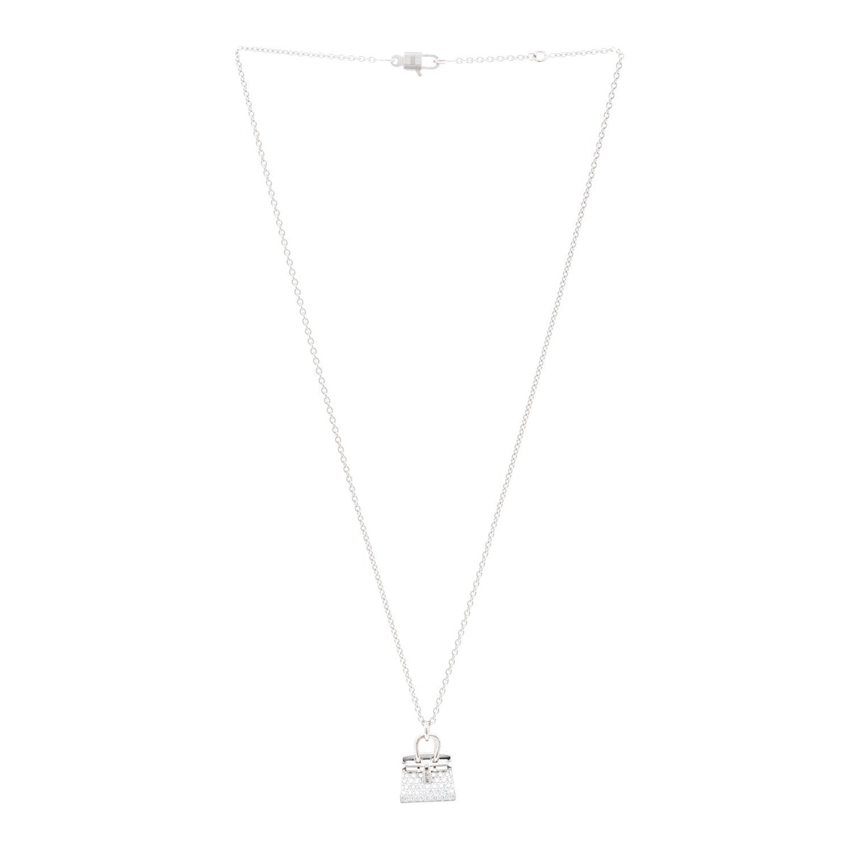エルメス アミュレット ペンダントネックレス 18K ホワイトゴールド ダイヤモンド HERMES AMULETTES PENDANT NECKLACE 18K WHITE GOLD DIAMOND