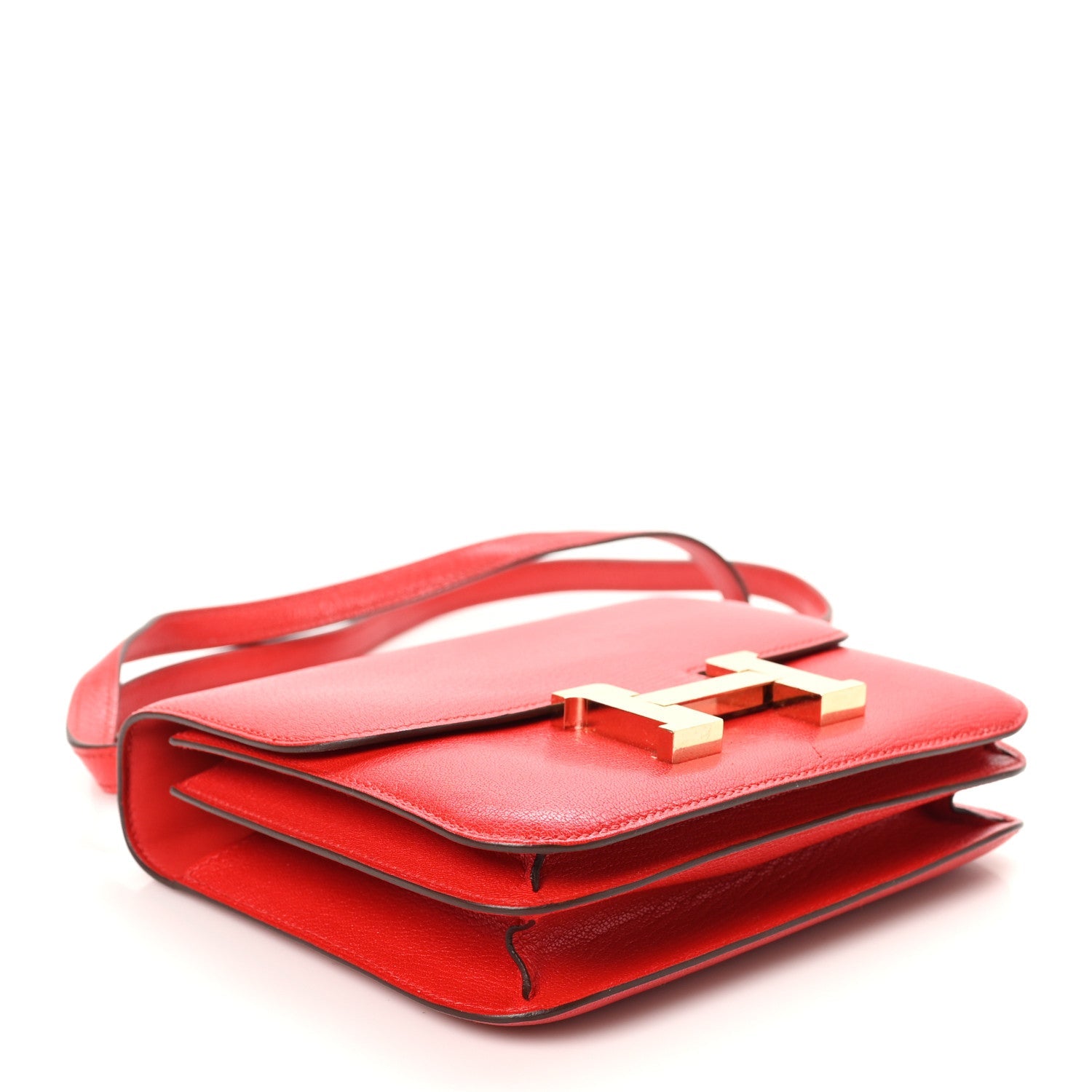 エルメス コンスタンス 18 Rouge De Coeur シェーブル ゴールド金具 HERMES CONSTANCE 18 ROUGE DE COEUR CHEVRE MYSORE GOLD HARDWARE