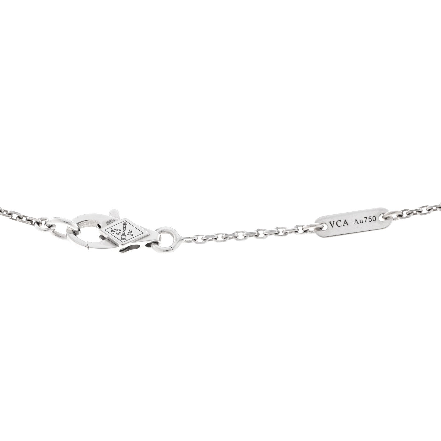 ヴァンクリーフ＆アーペル スウィートアルハンブラ ペンダントネックレス ダイヤモンド 18K ホワイトゴールド VAN CLEEF & ARPELS SWEET ALHAMBRA PENDANT NECKLACE DIAMOND 18K WHITE GOLD