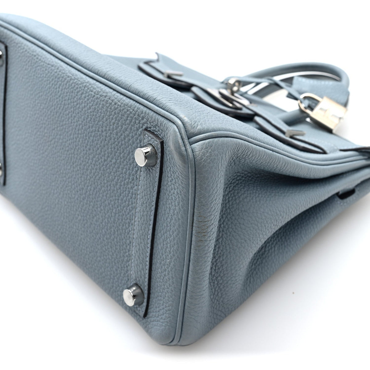 エルメス バーキン 25 ヴェルソ Bleu Lin Chai トゴ シルバー金具 HERMES BIRKIN 25 VERSO BLEU LIN CHAI TOGO SILVER HARDWARE