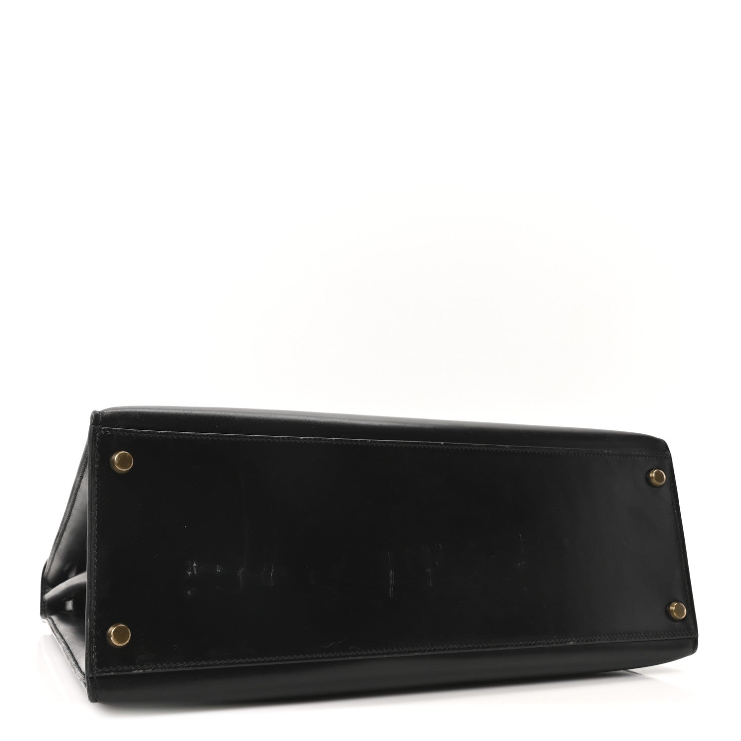 HERMES KELLY 35 SELLIER BLACK BOX GOLD HARDWARE