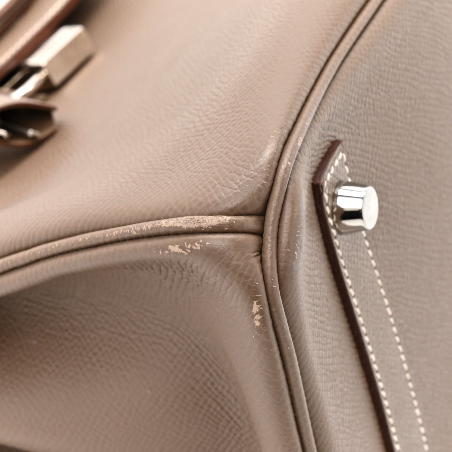 エルメス バーキン 30 Etoupe エプソン シルバー金具 HERMES BIRKIN 30 ETOUPE EPSOM SILVER HARDWARE