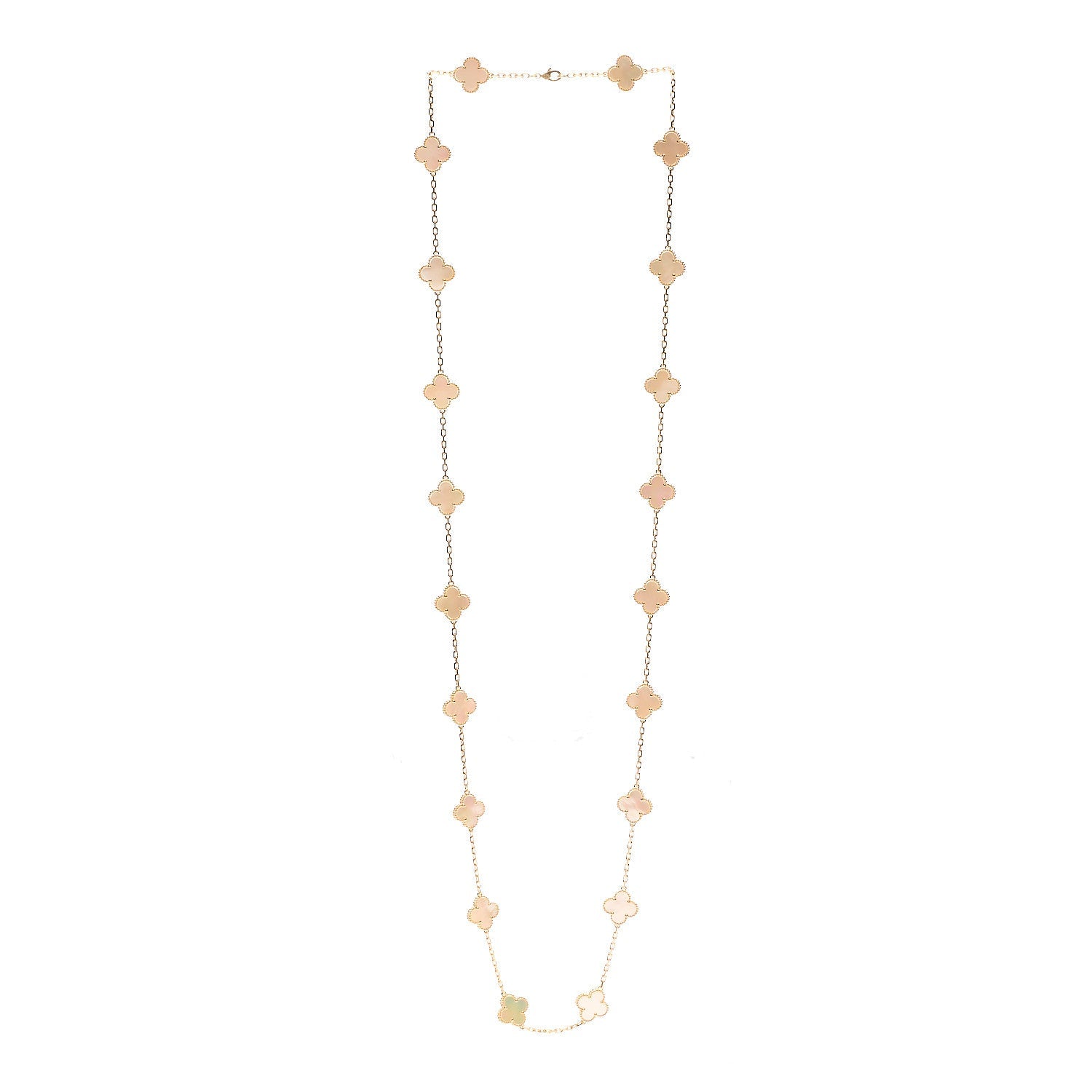 ヴィンテージアルハンブラ　マザーオブパール　イエローゴールド VAN CLEEF 18Kイエローゴールド マザーオブパール 20モチーフ