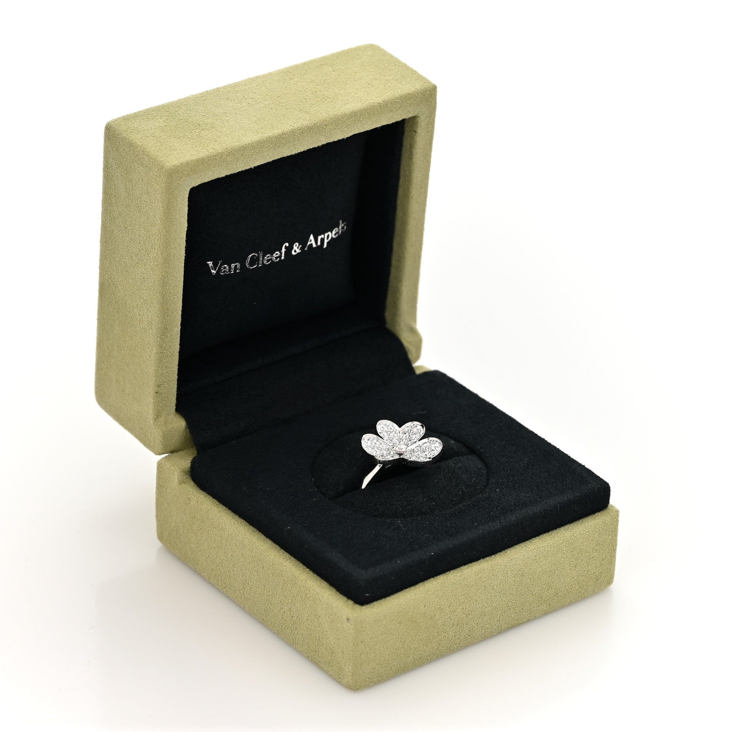 ヴァンクリーフ＆アーペル スモール フリヴォル リング ダイヤモンド 18K ホワイトゴールド VAN CLEEF & ARPELS SMALL FRIVOLE RING DIAMOND 18K WHITE GOLD