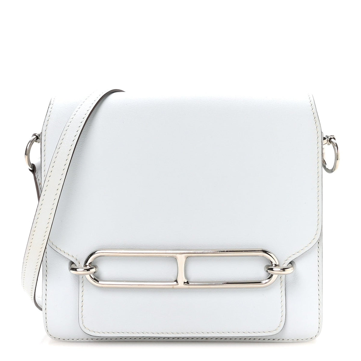 エルメス ミニルリ Bleu Brume スイフト シルバー金具 HERMES ROULIS BLEU BRUME SWIFT SILVER HARDWARE