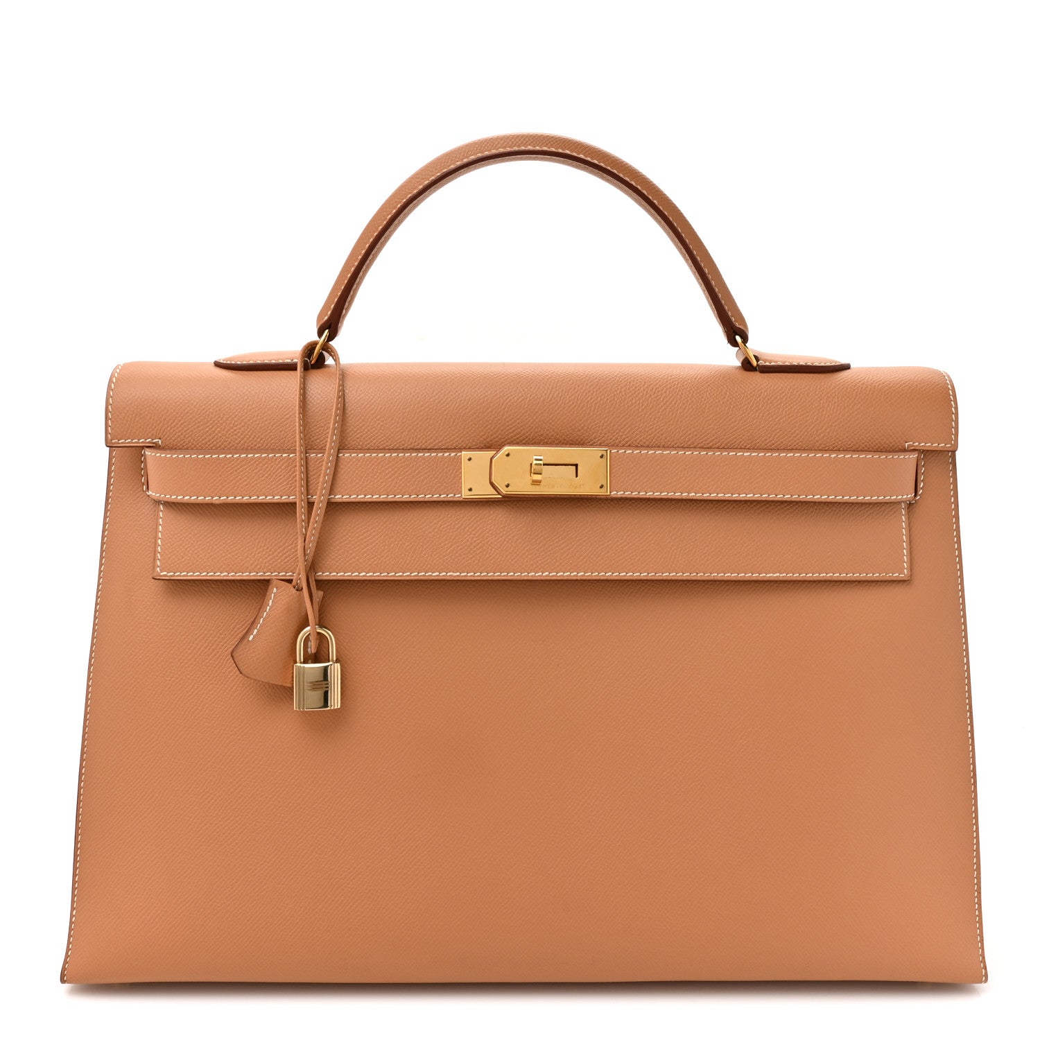 エルメス ケリー 40 外縫い Tabac Camel クシュベル ゴールド金具 HERMES KELLY 40 SELLIER TABAC CAMEL COURCHEVEL GOLD HARDWARE
