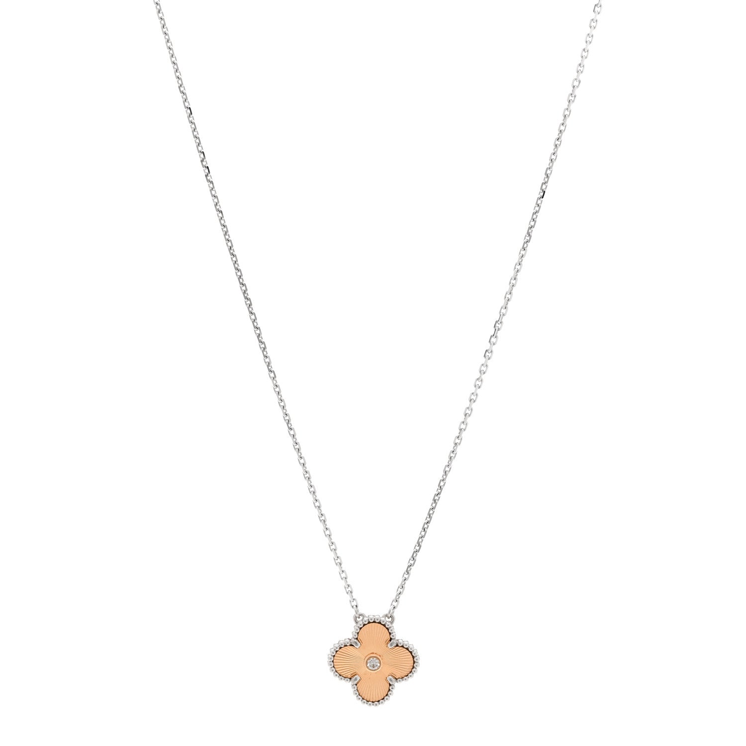 ヴァンクリーフ＆アーペル ヴィンテージアルハンブラ ペンダントネックレス マルチカラー 18K ローズゴールド VAN CLEEF & ARPELS VINTAGE ALHAMBRA PENDANT NECKLACE MULTICOLOR 18K ROSE GOLD