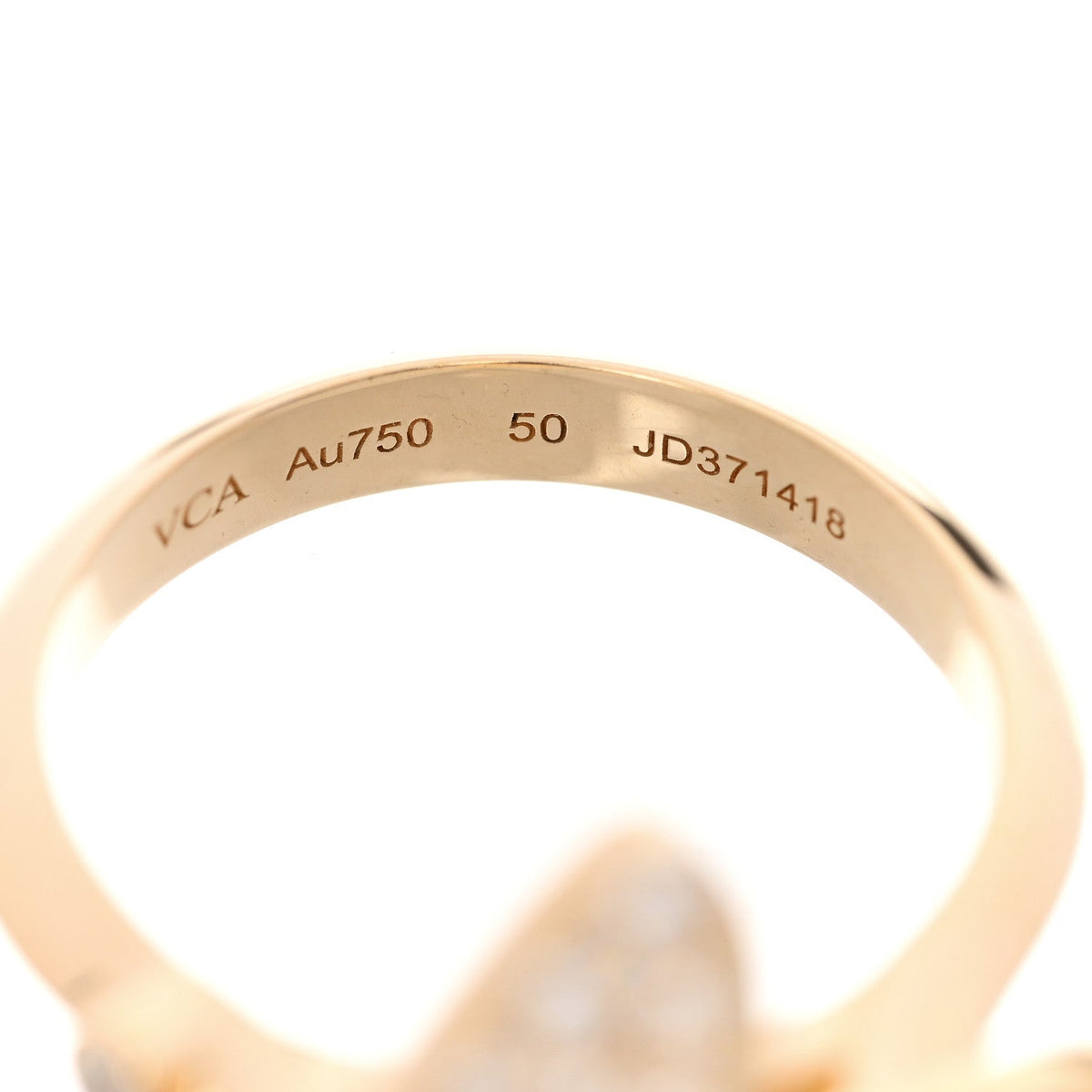 ヴァンクリーフ＆アーペル ツーバタフライ リング ダイヤモンド 18K イエローゴールド VAN CLEEF & ARPELS TWO BUTTERFLY RING DIAMOND 18K YELLOW GOLD