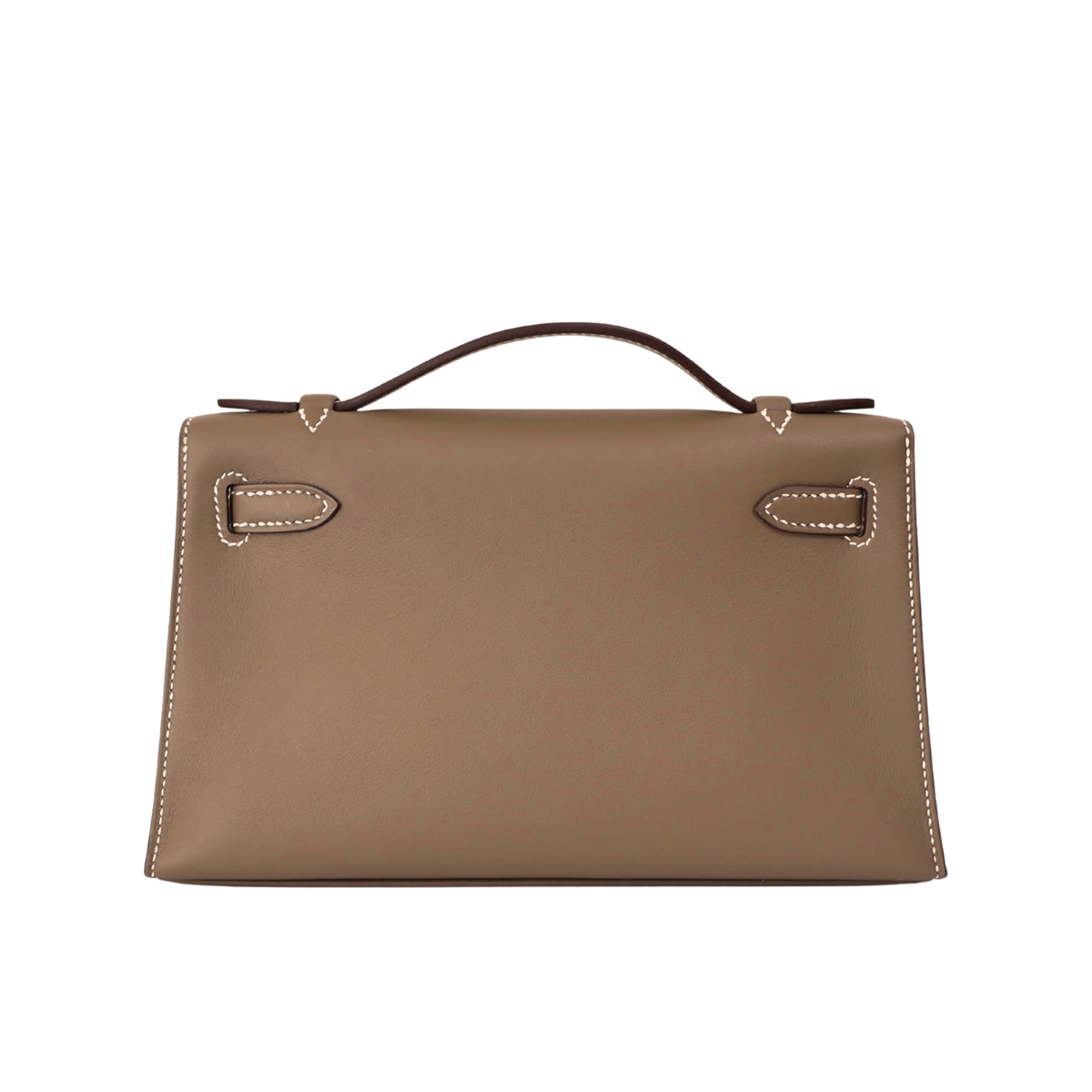 エルメス ポシェットケリー エトゥープ スイフト シルバー金具 HERMES KELLY POCHETTE ETOUPE SWIFT SILVER HARDWARE