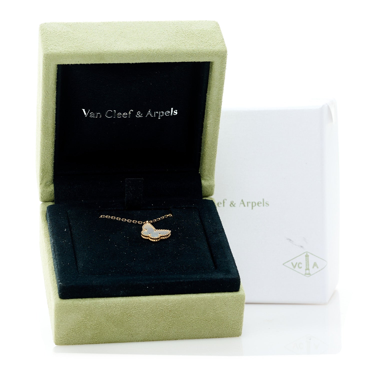 ヴァンクリーフ＆アーペル スウィートアルハンブラ ペンダントネックレス マザーオブパール 18K イエローゴールド VAN CLEEF & ARPELS SWEET ALHAMBRA PENDANT NECKLACE MOTHER OF PEARL 18K YELLOW GOLD