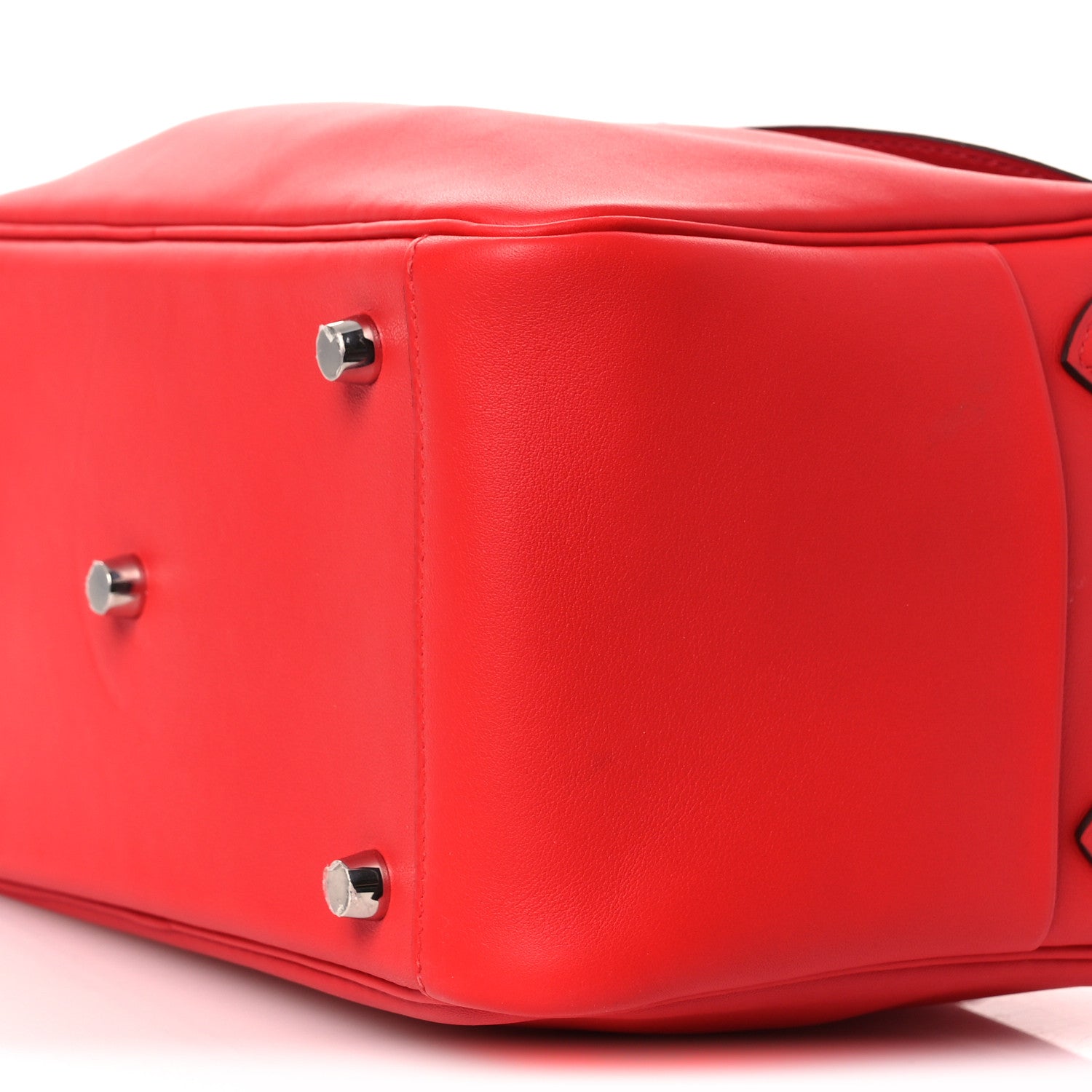 HERMES LINDY 26 ROUGE DE COEUR SWIFT SILVER HARDWARE